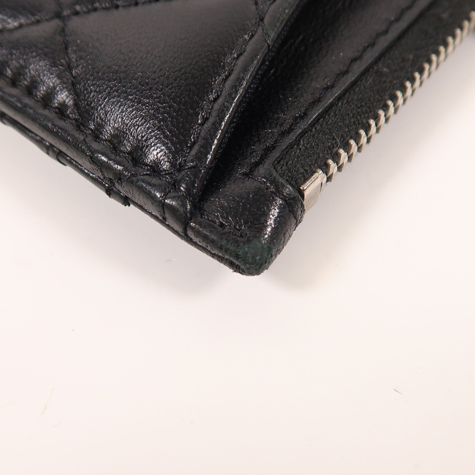 CHANEL 羊皮皮革Card Case銀扣卡片套
