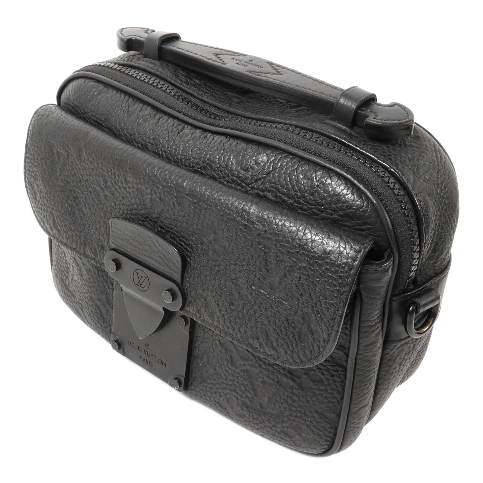 LOUIS VUITTON Monogram Taurillon S Lock肩背袋
