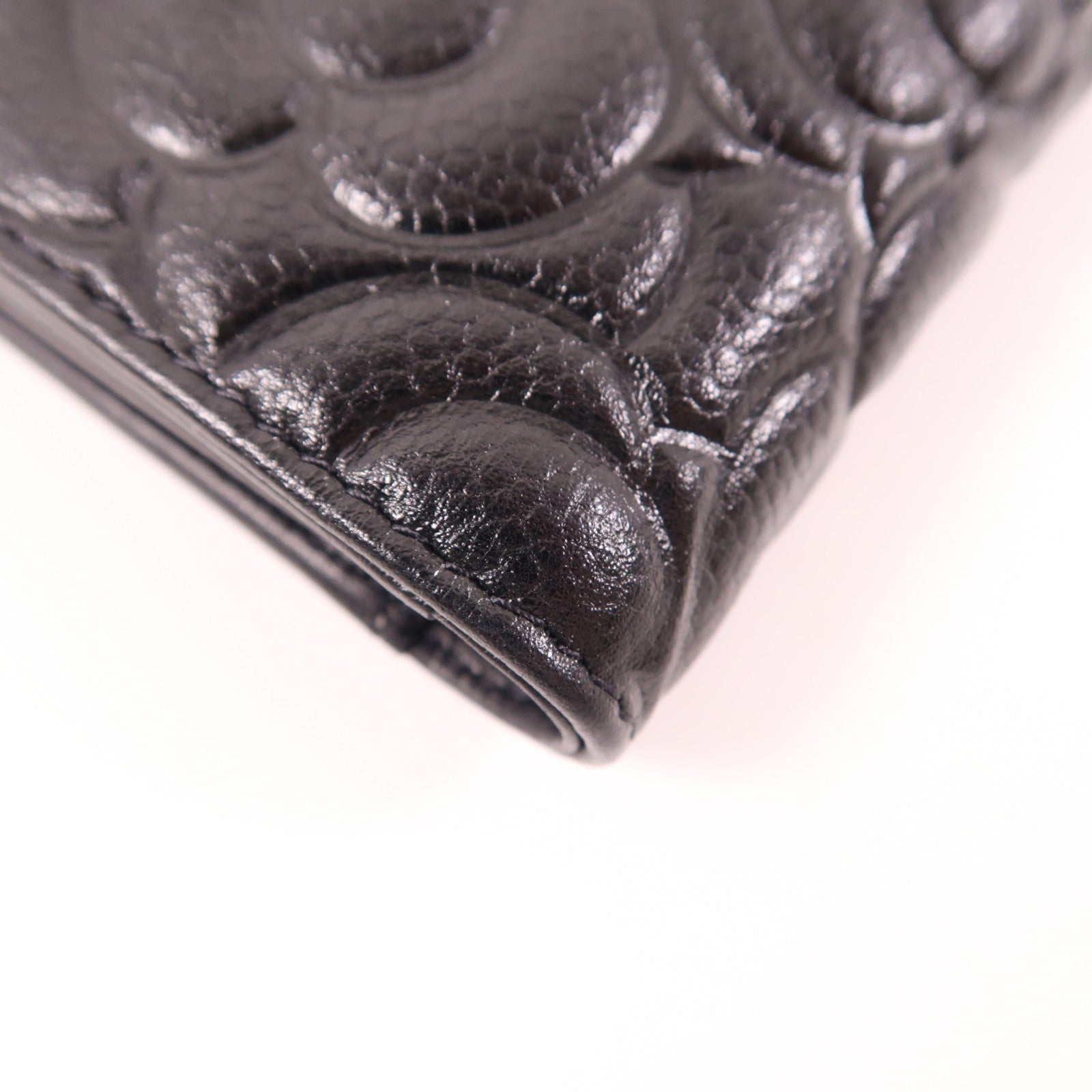 CHANEL 牛皮皮革Wallet金扣錢包