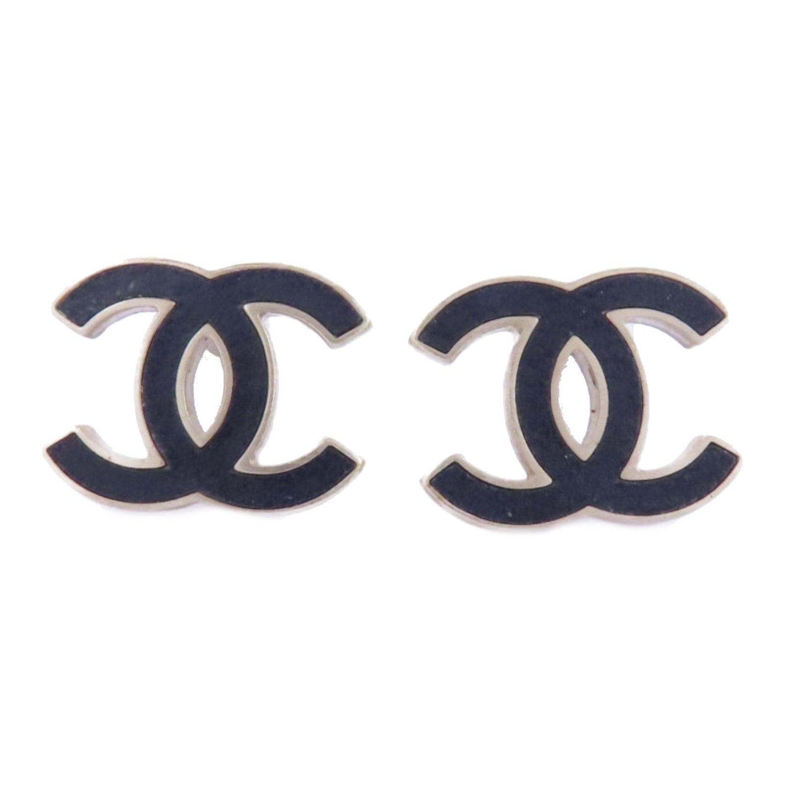 CHANEL 金屬Earrings耳環金色/黑色