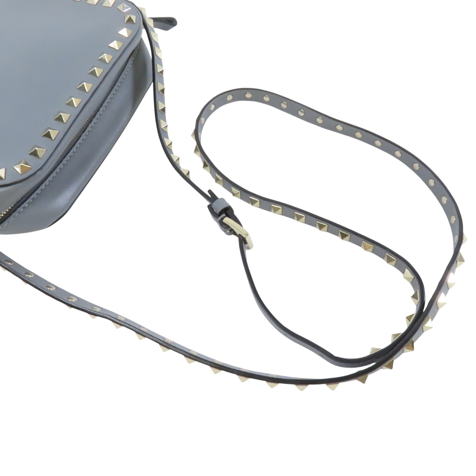 Valentino 牛皮皮革RockStuds金扣肩背袋