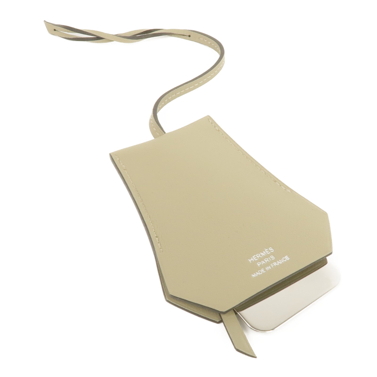 HERMES Swift皮革Clochette Narcisse掛飾