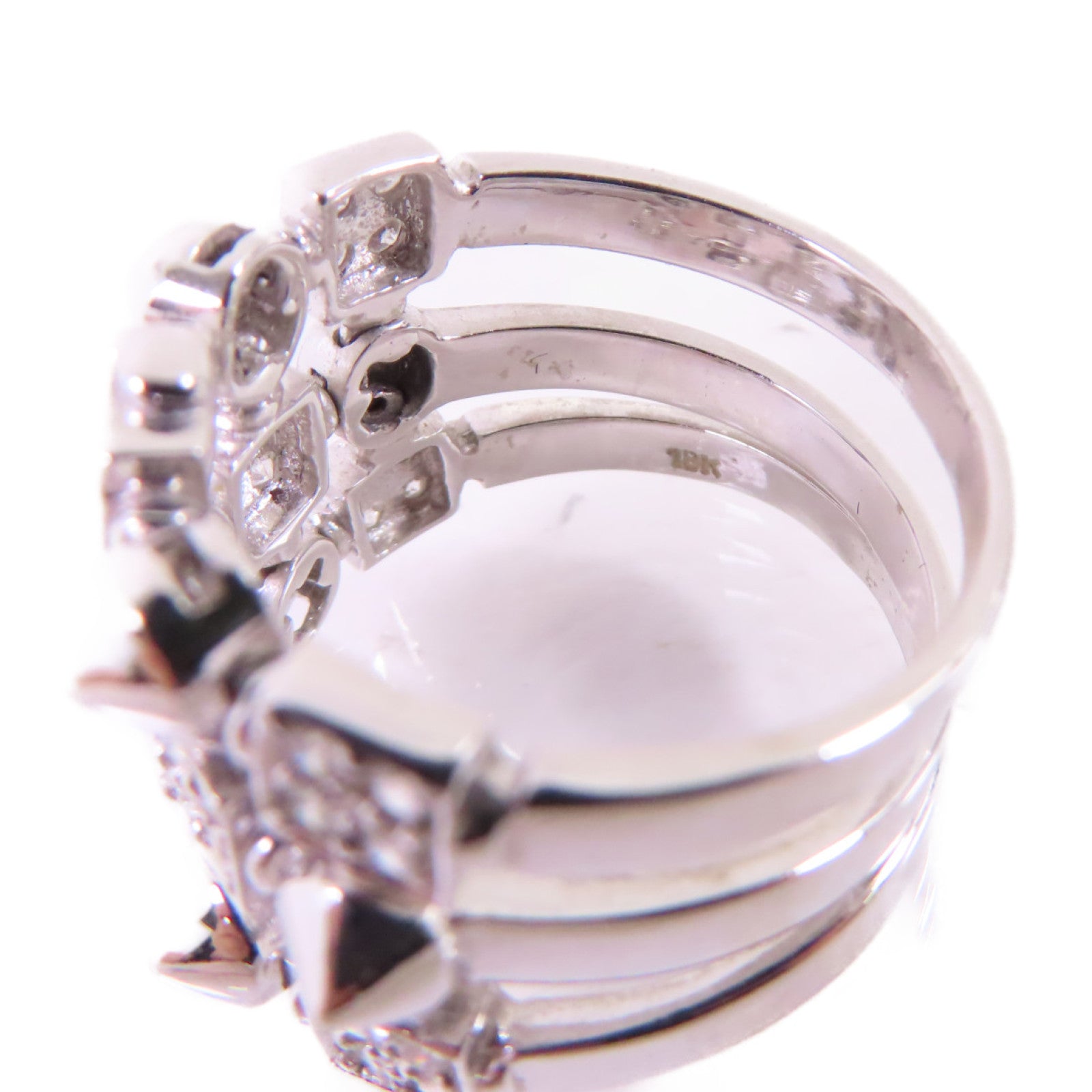 JEWELRY 18K白金/鑽石Diamond Ring戒指US#6.25