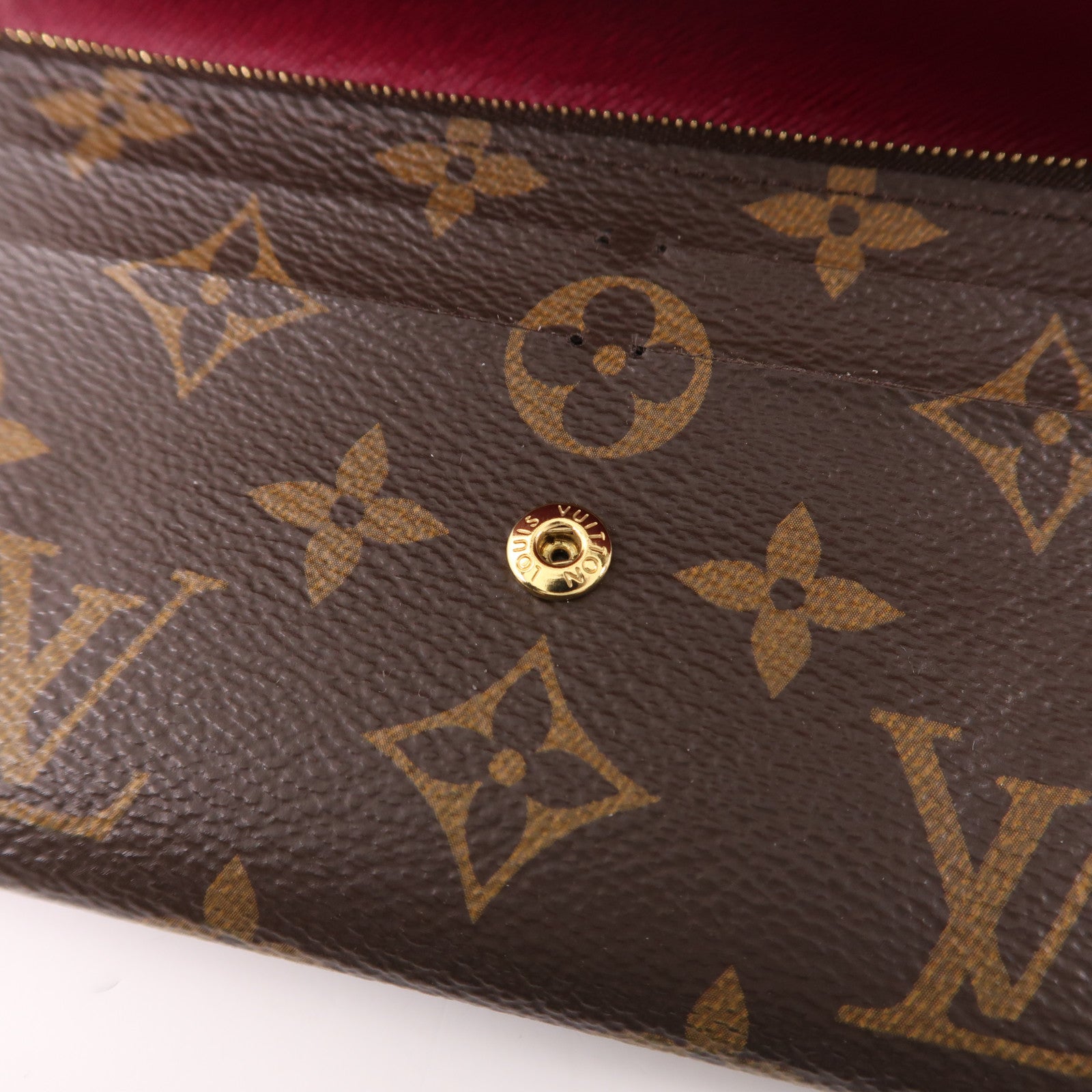 LOUIS VUITTON Monogram Emilie Long Wallet金扣長錢包