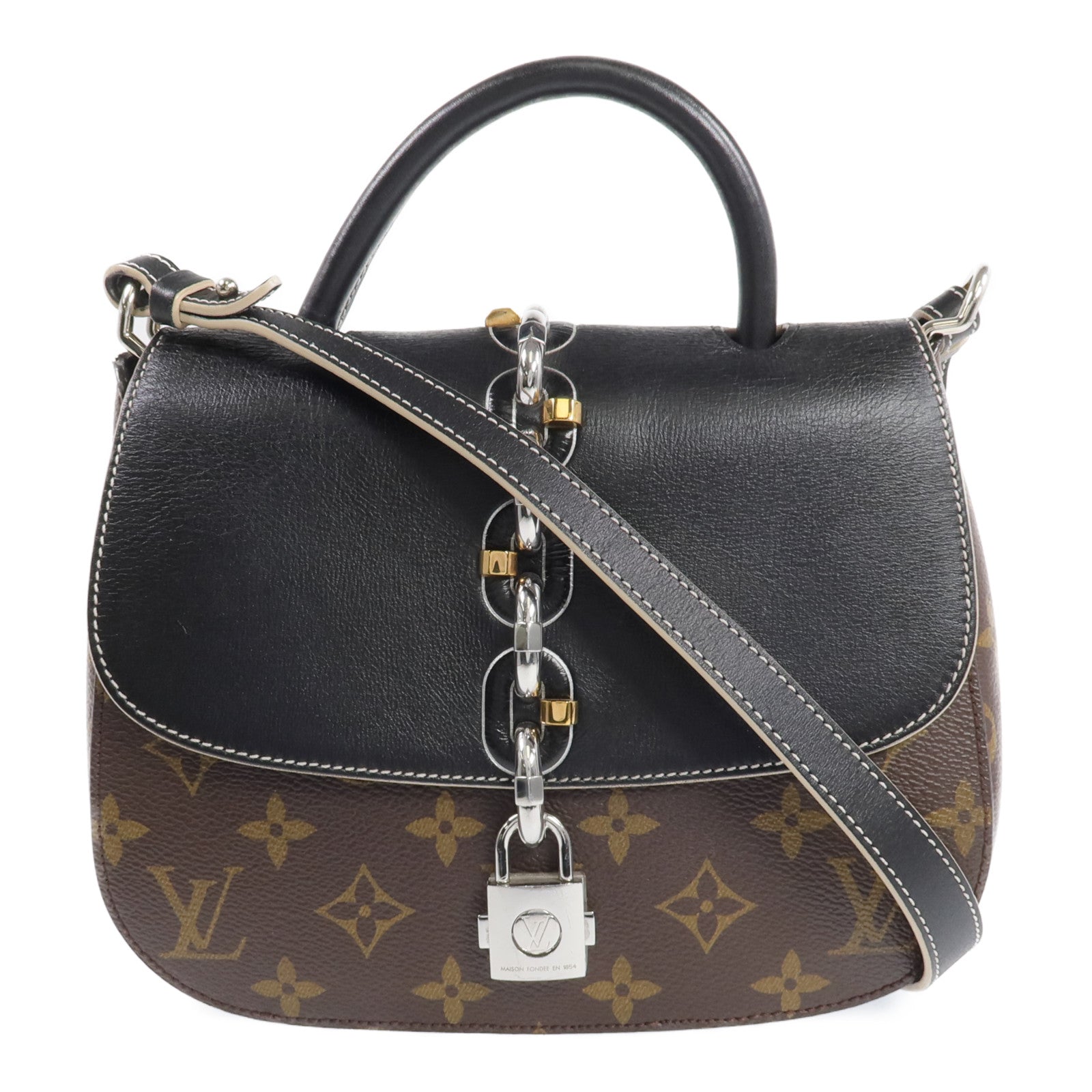 LOUIS VUITTON Monogram Chain It 銀扣手挽肩背兩用袋
