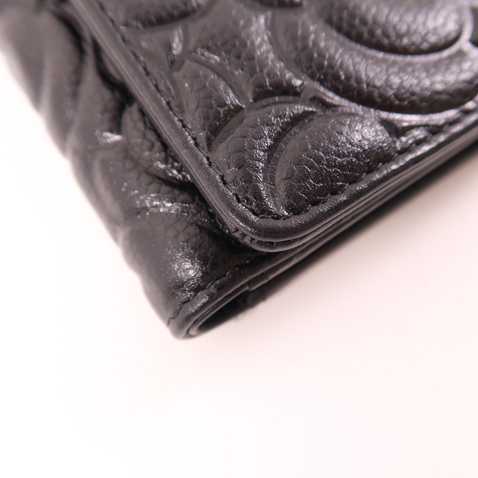 CHANEL 牛皮皮革Wallet金扣錢包