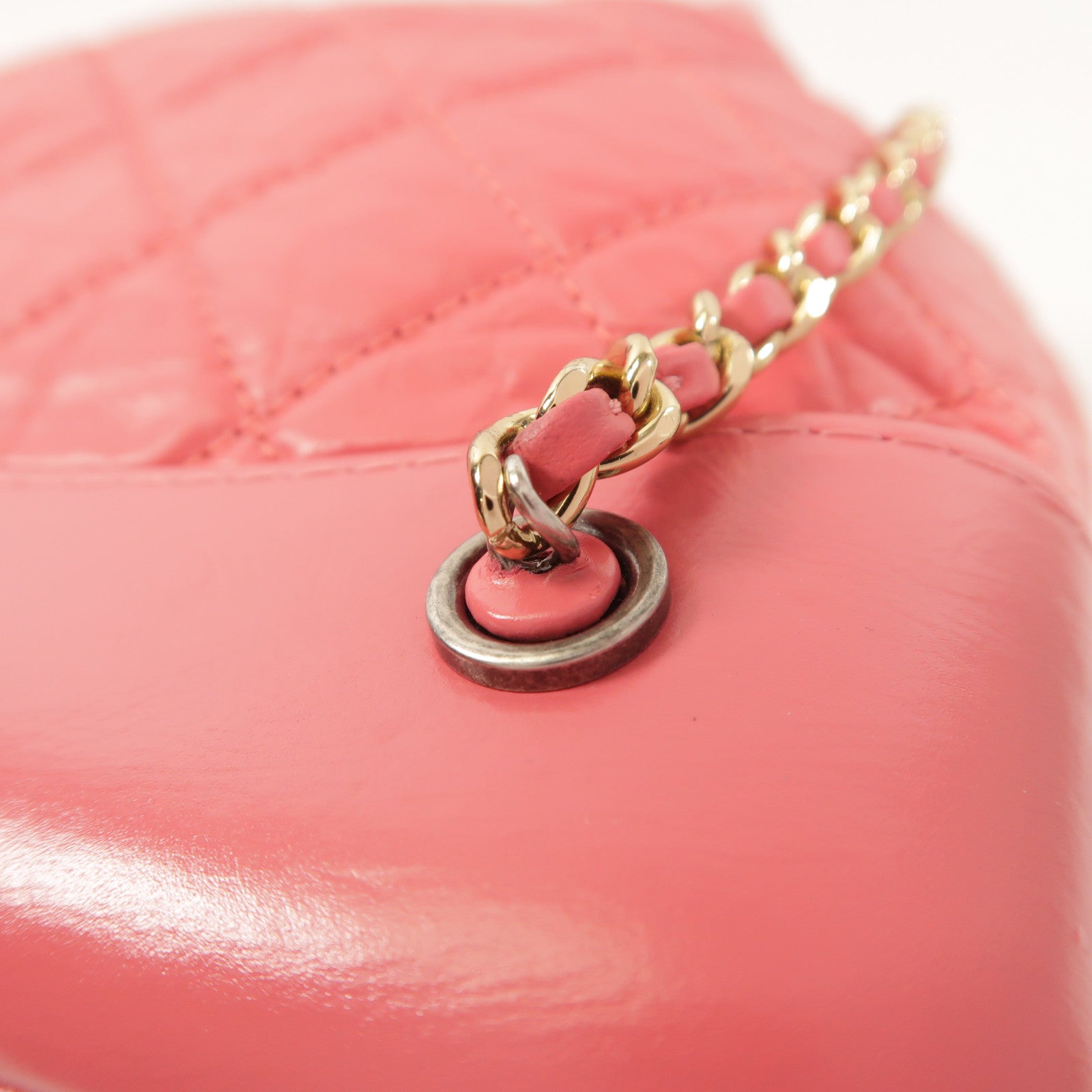 CHANEL 牛皮皮革Gabrielle Backpack鏈帶肩背袋