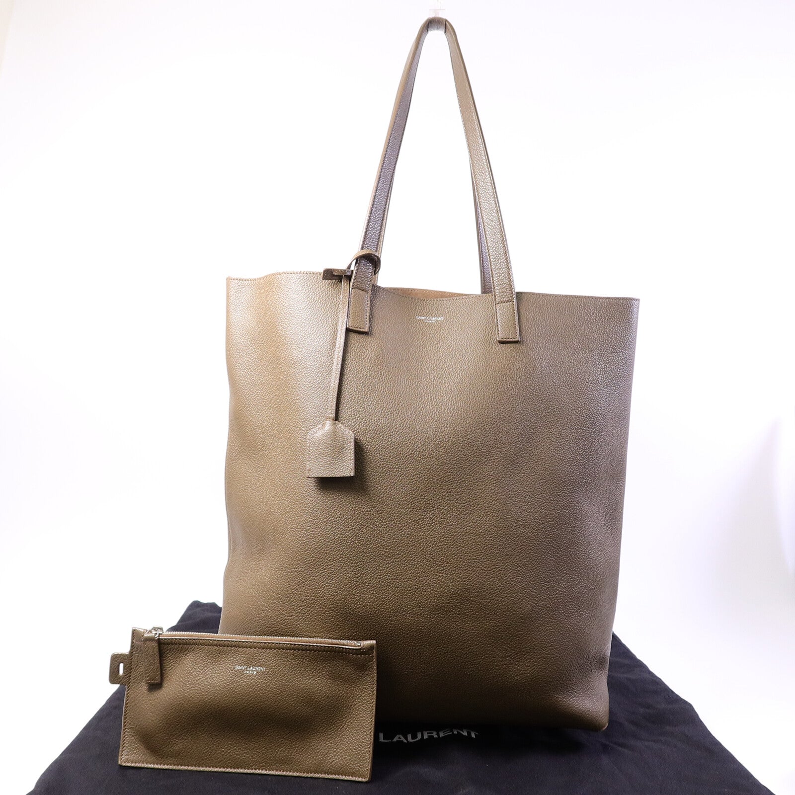 SAINT LAURENT 牛皮皮革Tote Bag手挽袋