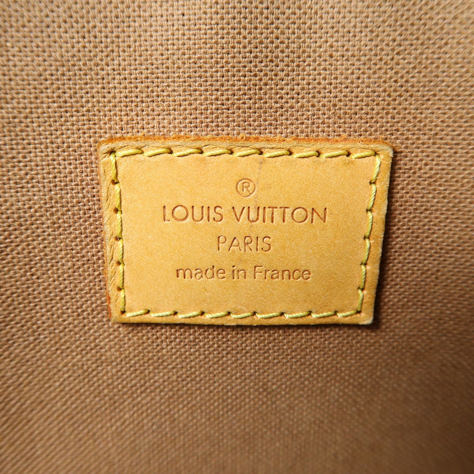 LOUIS VUITTON Monogram Lockit Horizontal金扣手挽袋棕色