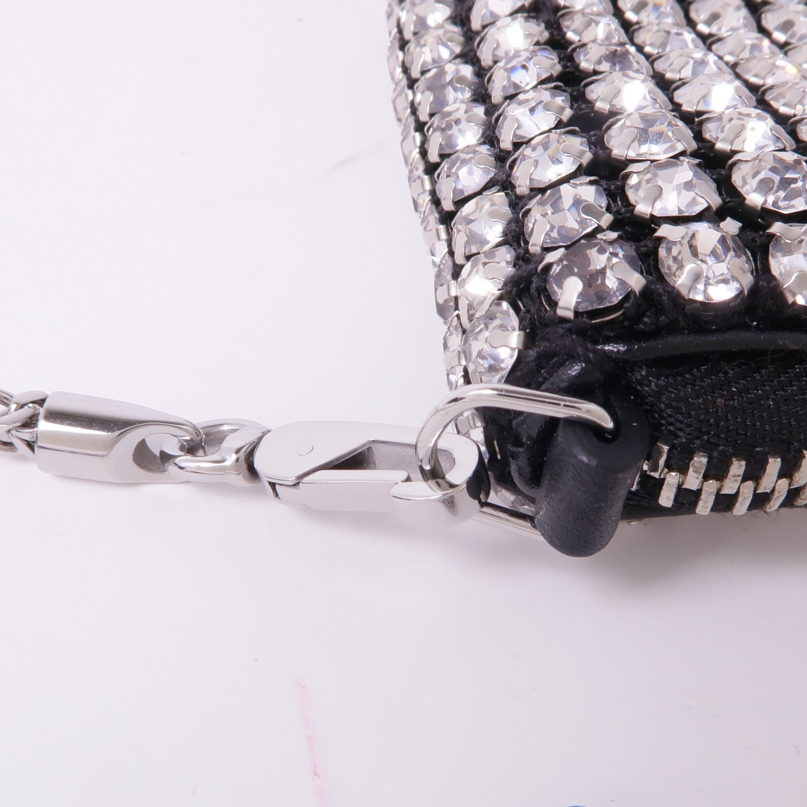 Alexander Wang 水晶鑽Crystal Rhinestone Pouch鏈帶肩背袋