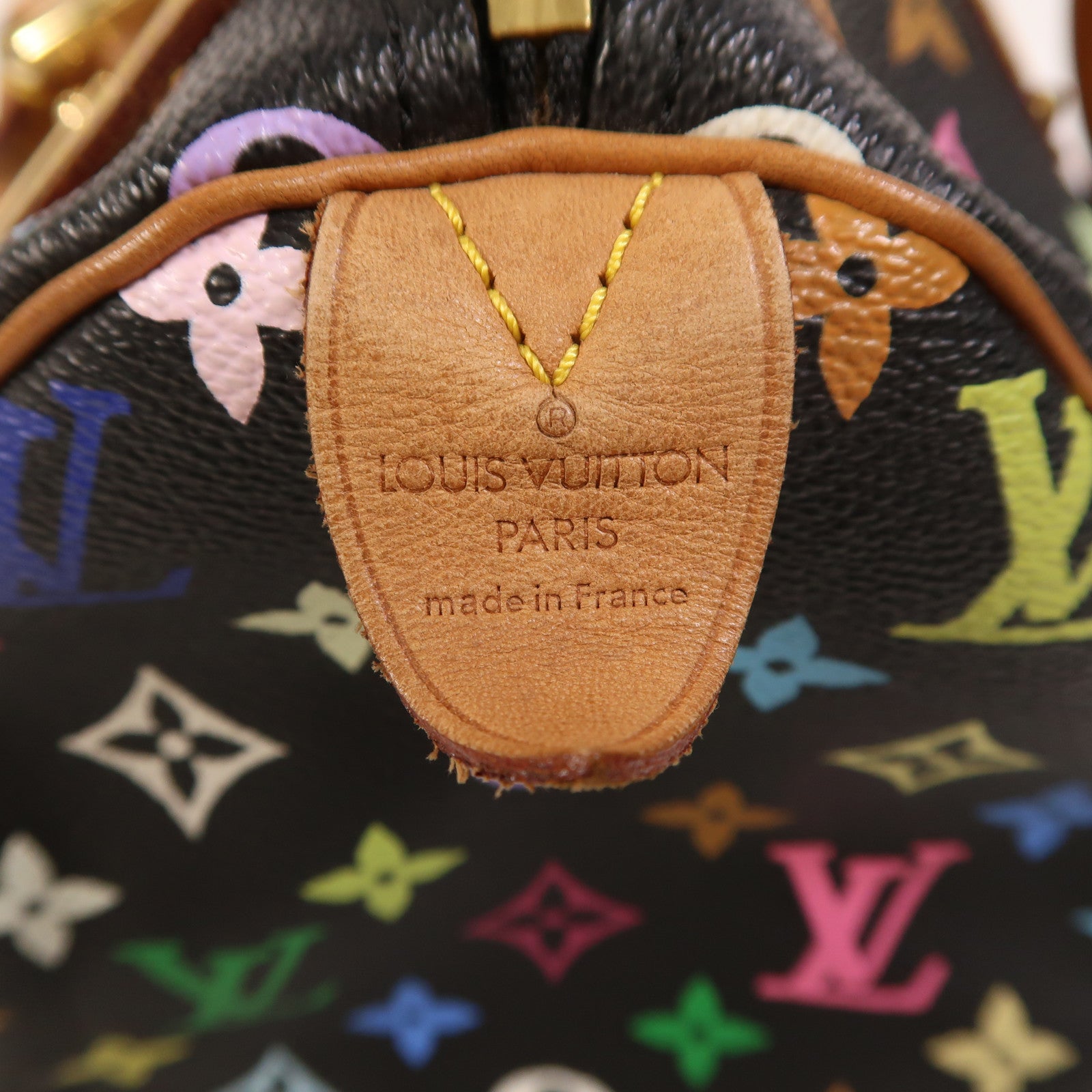 LOUIS VUITTON Monogram Multicolore Speedy 30金扣手挽袋