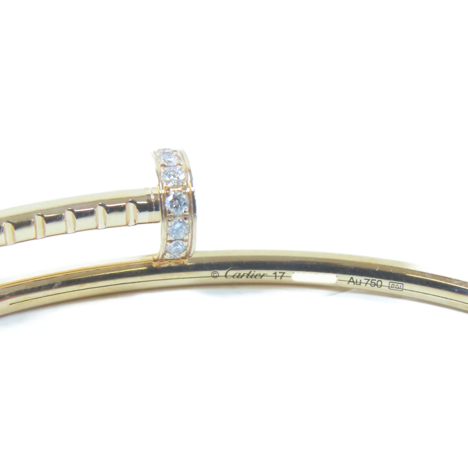 CARTIER 【激減優惠】18K玫瑰金JustUn Clou Bracelet手鐲Cartier#17