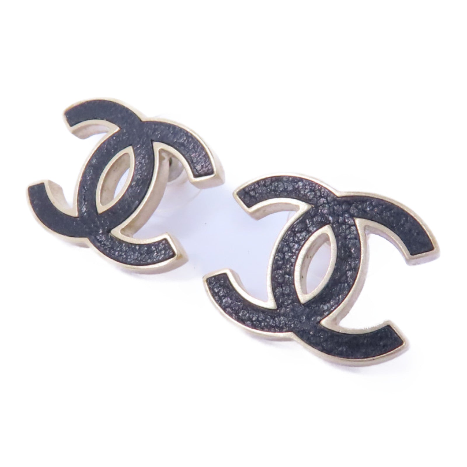CHANEL 金屬Earrings耳環金色/黑色