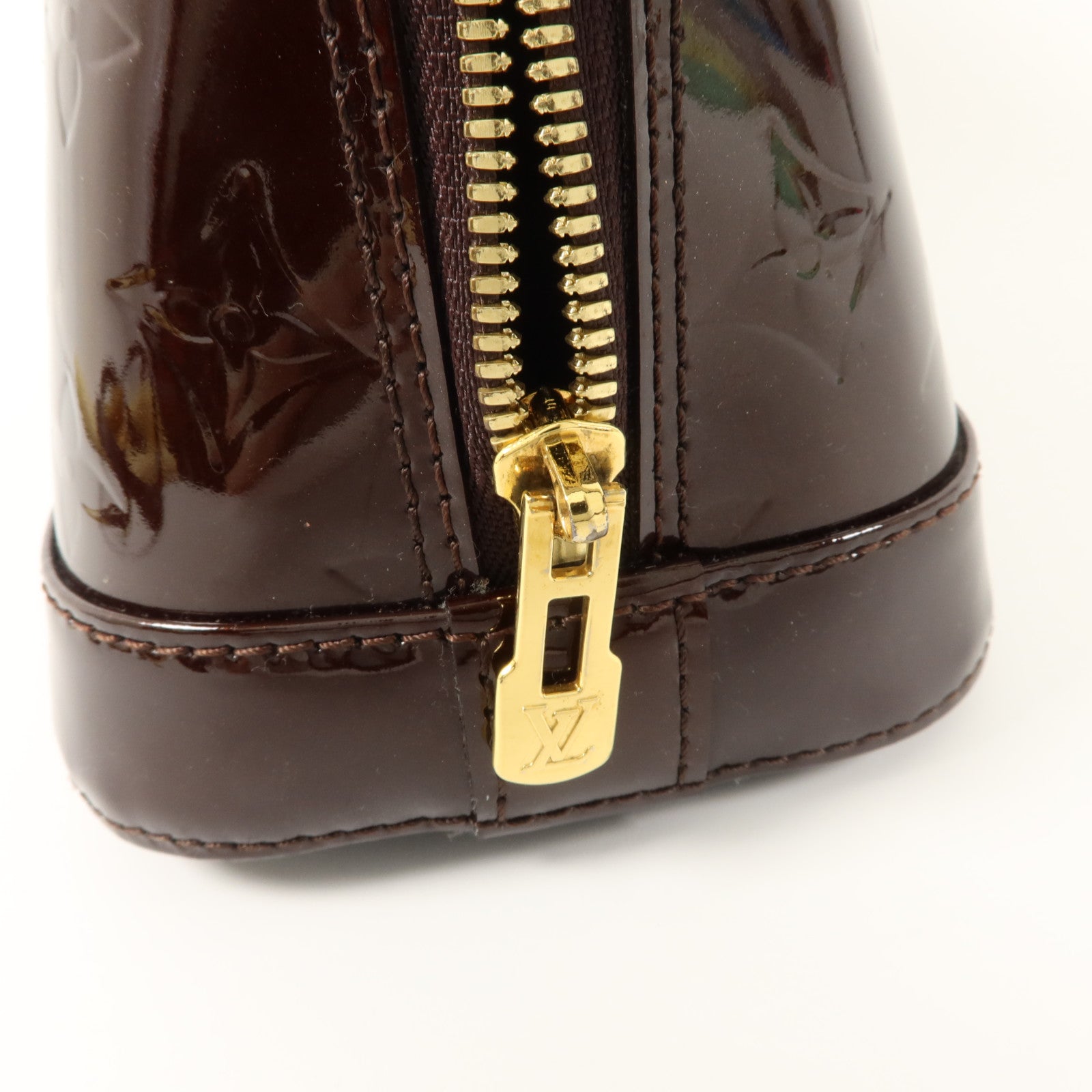 LOUIS VUITTON Vernis Alma BB金扣手挽肩背兩用袋