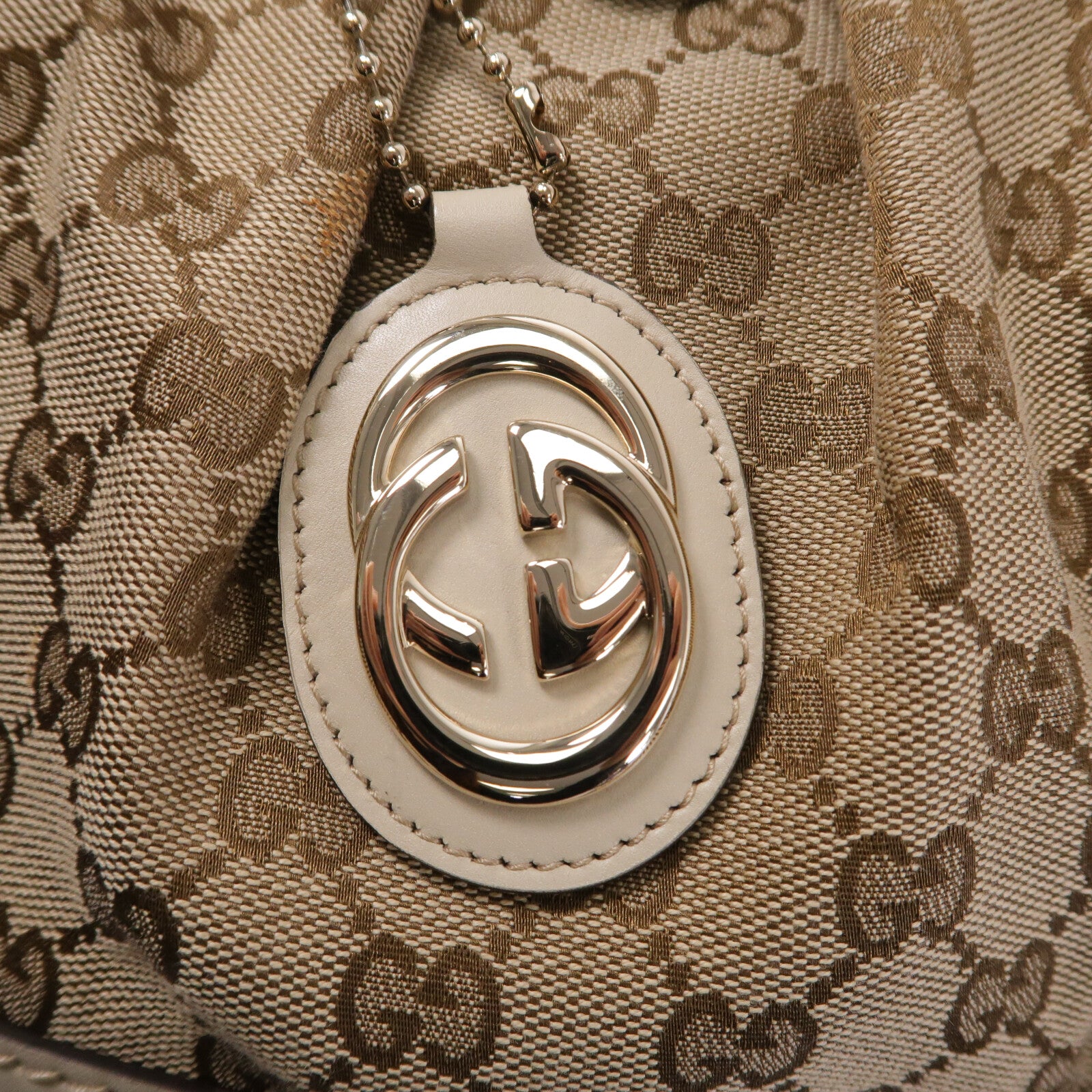 GUCCI 牛皮皮革/帆布2 Way Shoulder手挽肩背兩用袋