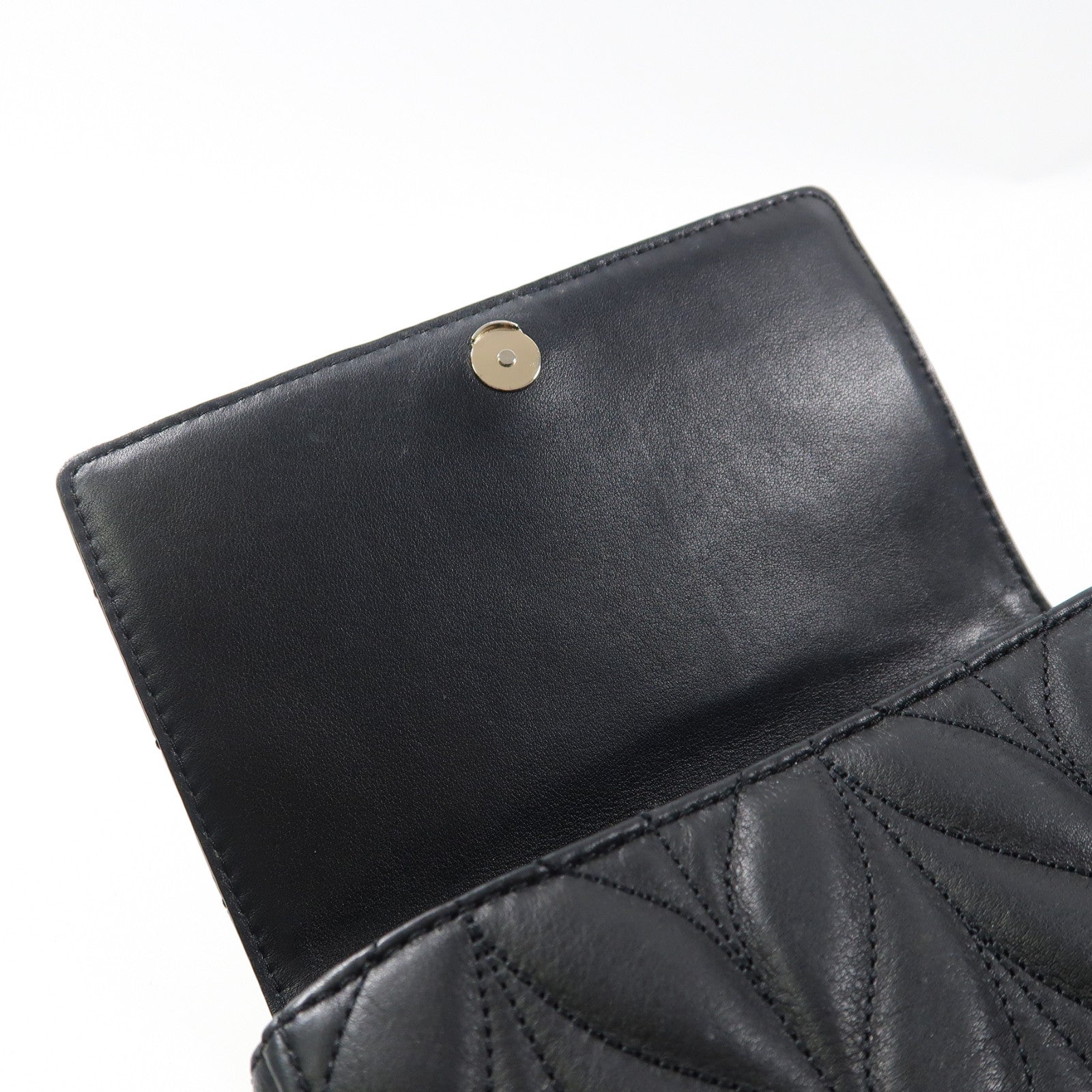 Kate Spade 牛皮皮革Briar Lane Quilted Mini Emelyn金扣鏈帶肩背袋黑色