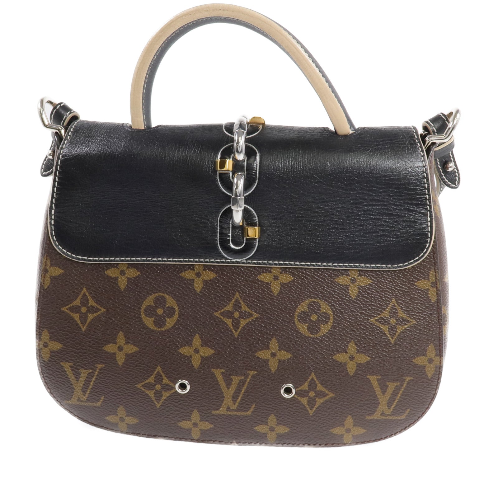 LOUIS VUITTON Monogram Chain It 銀扣手挽肩背兩用袋