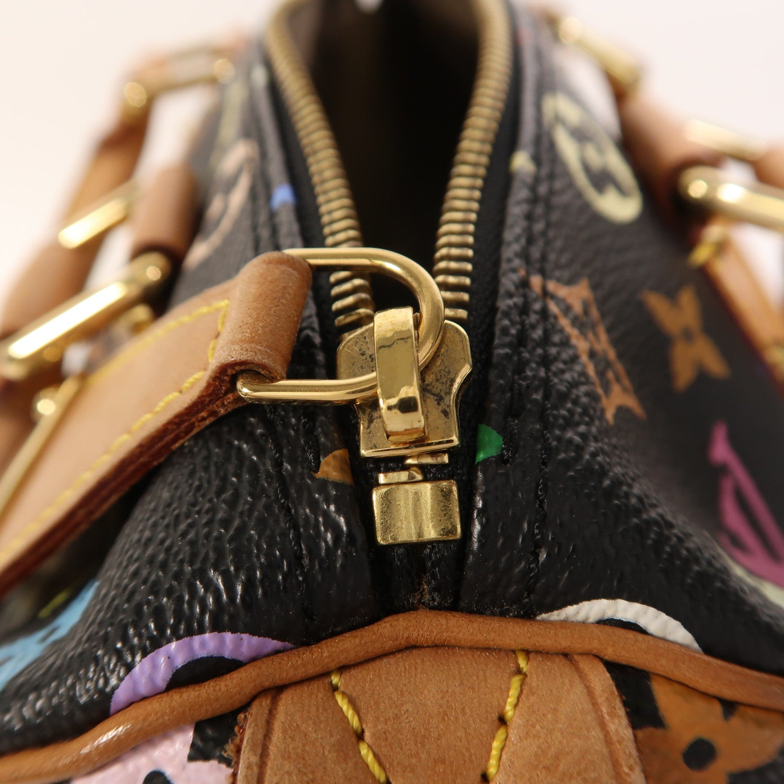 LOUIS VUITTON Monogram Multicolore Speedy 30金扣手挽袋