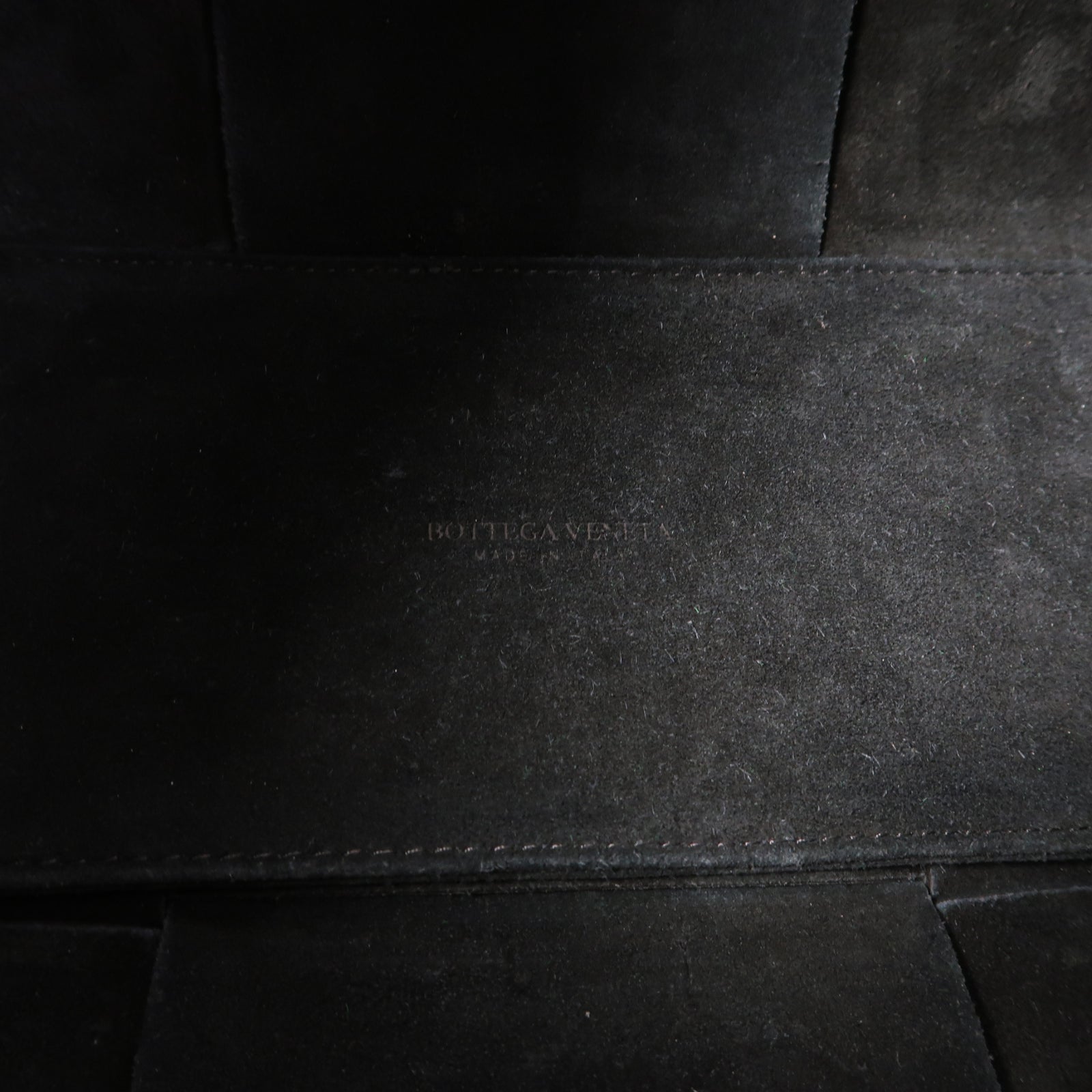 BOTTEGA VENETA 牛皮皮革Arco Tote Bag金扣手挽袋黑色