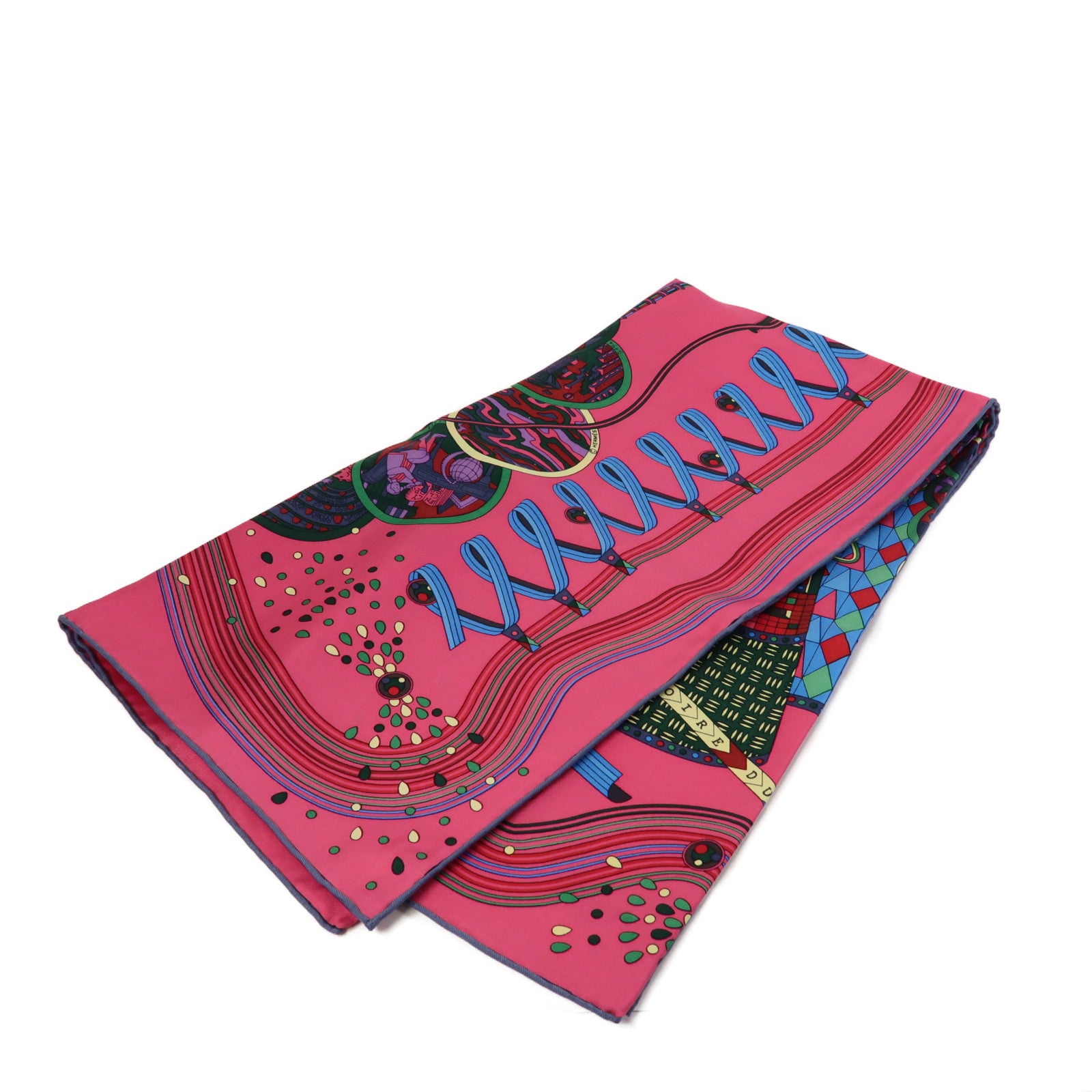 HERMES 【激減優惠】絲質90x90 Scarf絲巾桃紅色