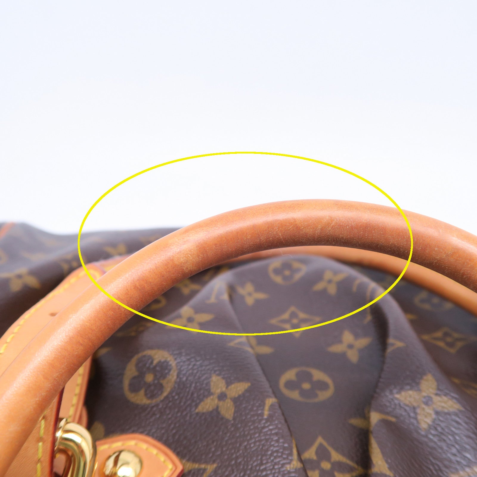 LOUIS VUITTON 【激減優惠】Monogram Tivoli GM金扣肩背袋啡色