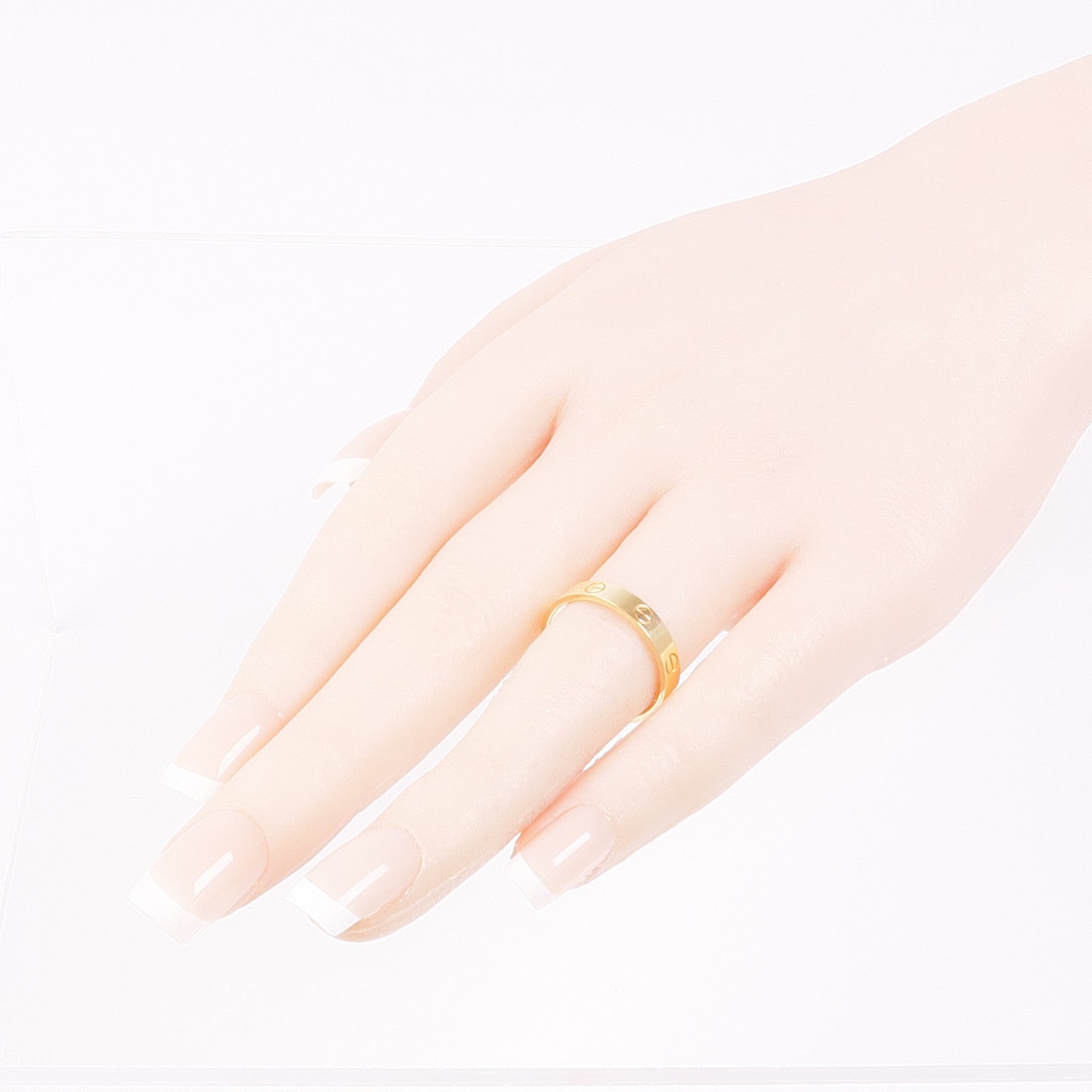 CARTIER 18K黃金Mini Love Ring戒指Cartier#56/US#7.5