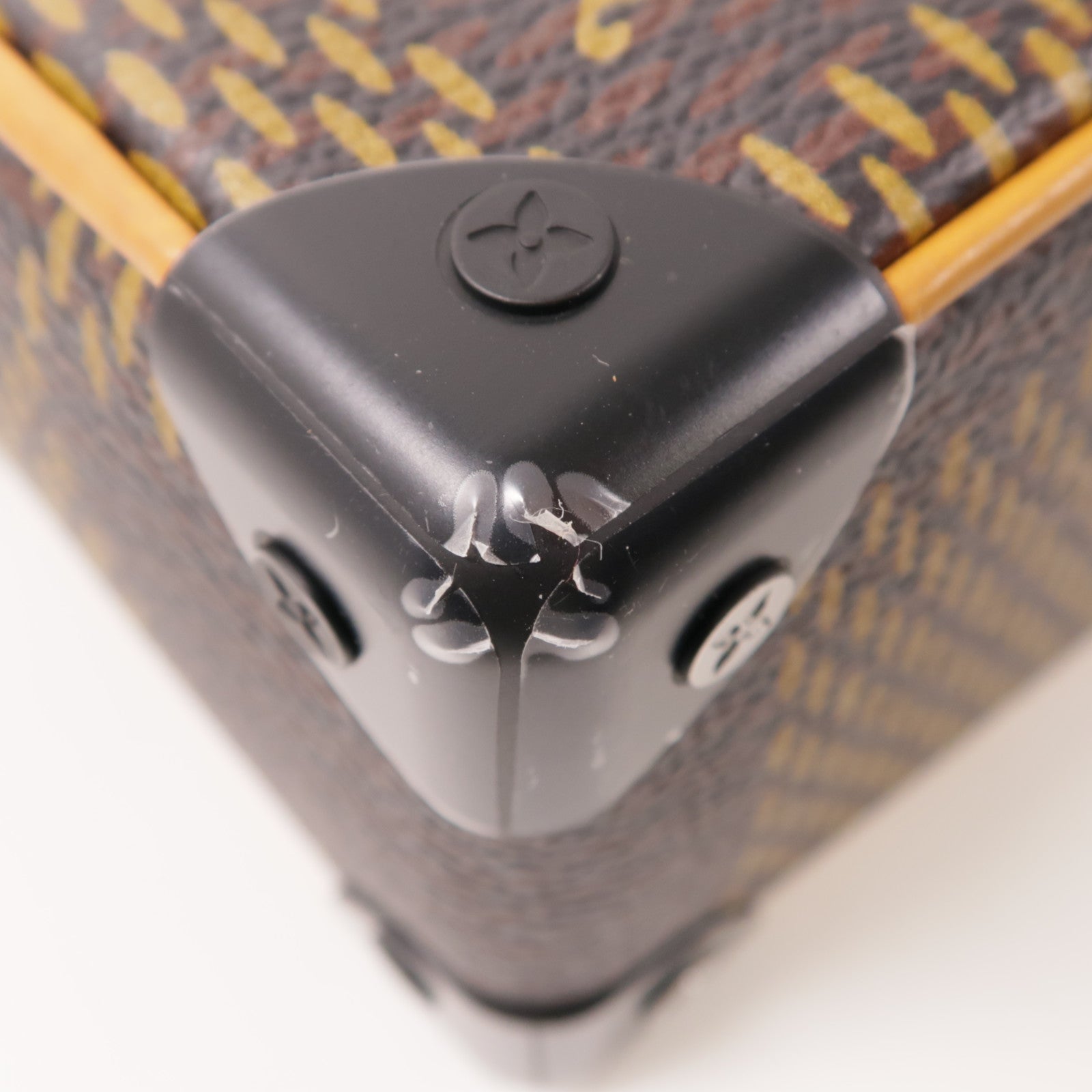 LOUIS VUITTON Damier Giant Ebene × Nigo Mini Soft Trunk肩背袋
