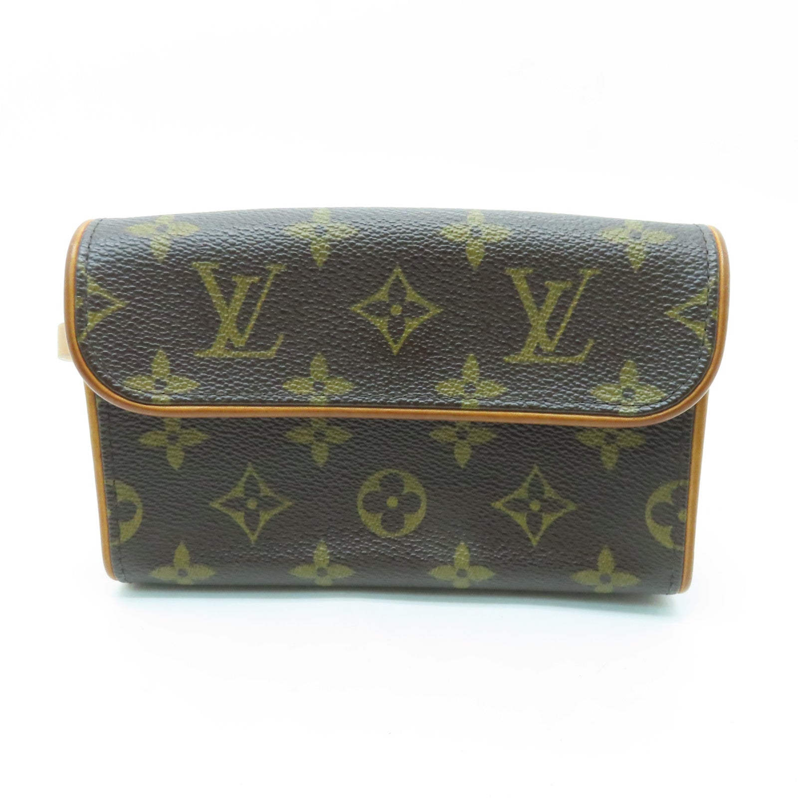 LOUIS VUITTON 【激減優惠】Monogram Pochette Florentine金扣腰包棕色