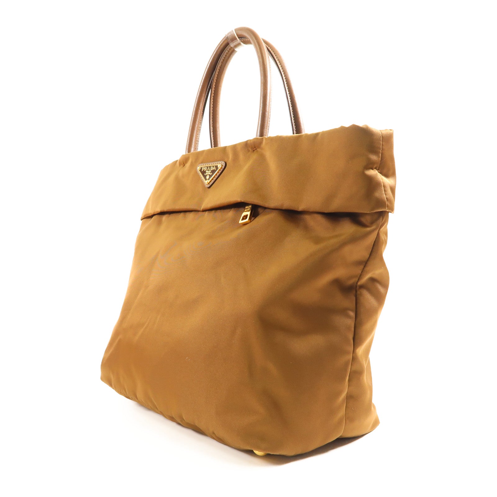 PRADA GHW 2way Shoulder Handbag BN2531 Nylon Brown