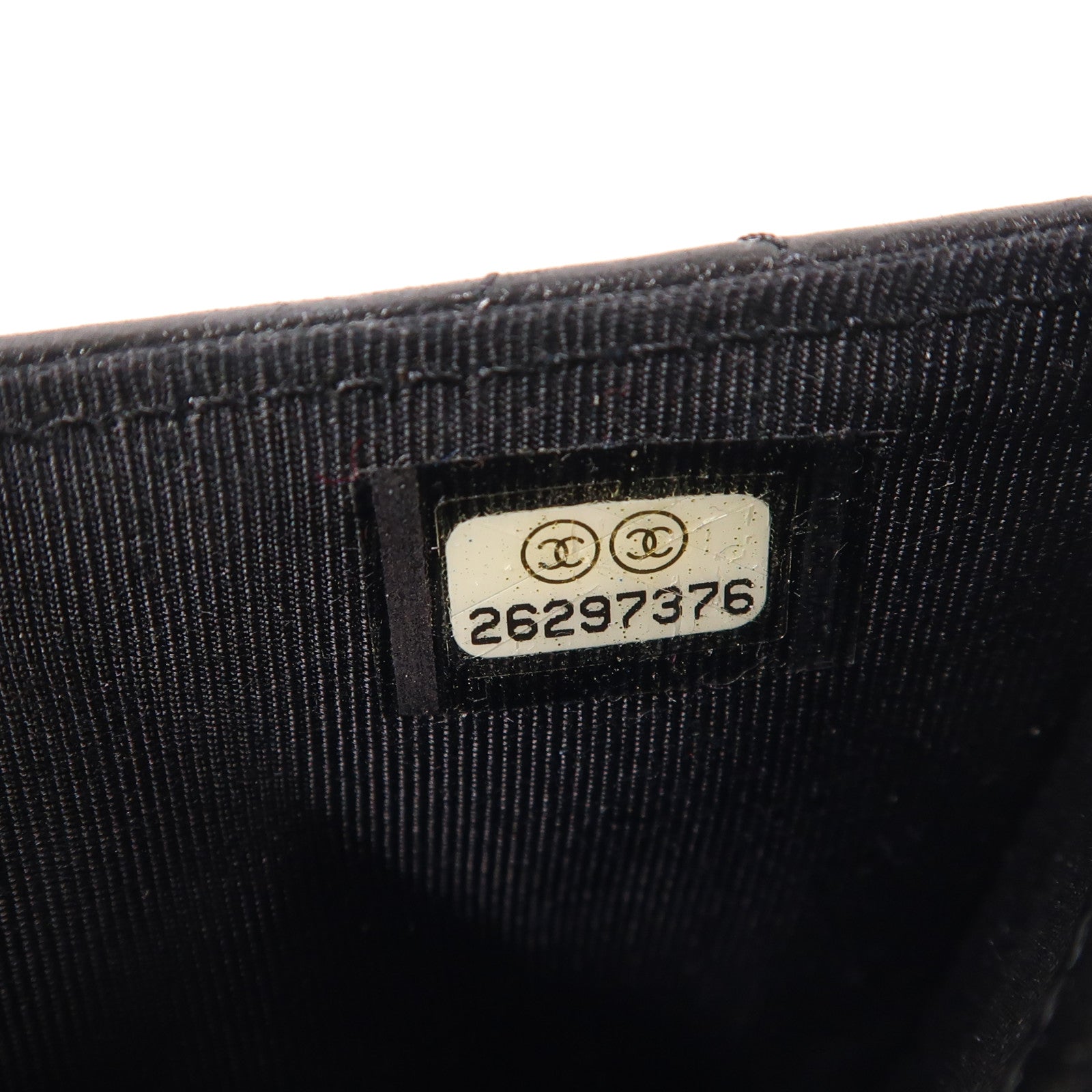 CHANEL 羊皮皮革Card Case銀扣卡片套
