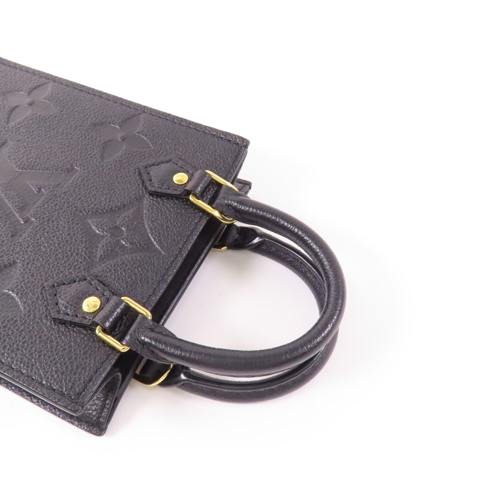LOUIS VUITTON LV SHW Petit Sac Plat 2 Way Bag M80478 Monogram Empreinte Black