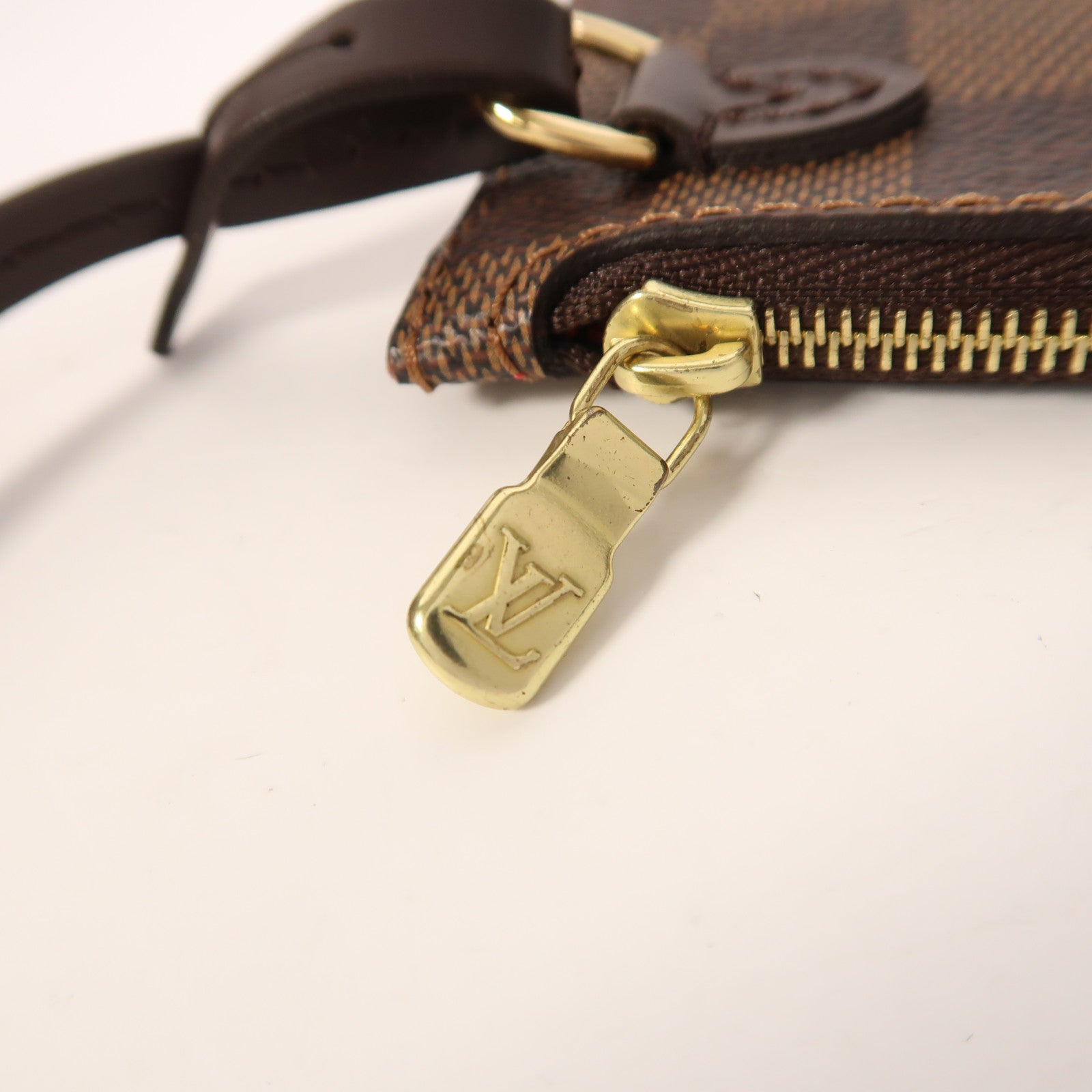 LOUIS VUITTON 【激減優惠】Damier Neverfull MM金扣手挽袋/肩背袋棕色