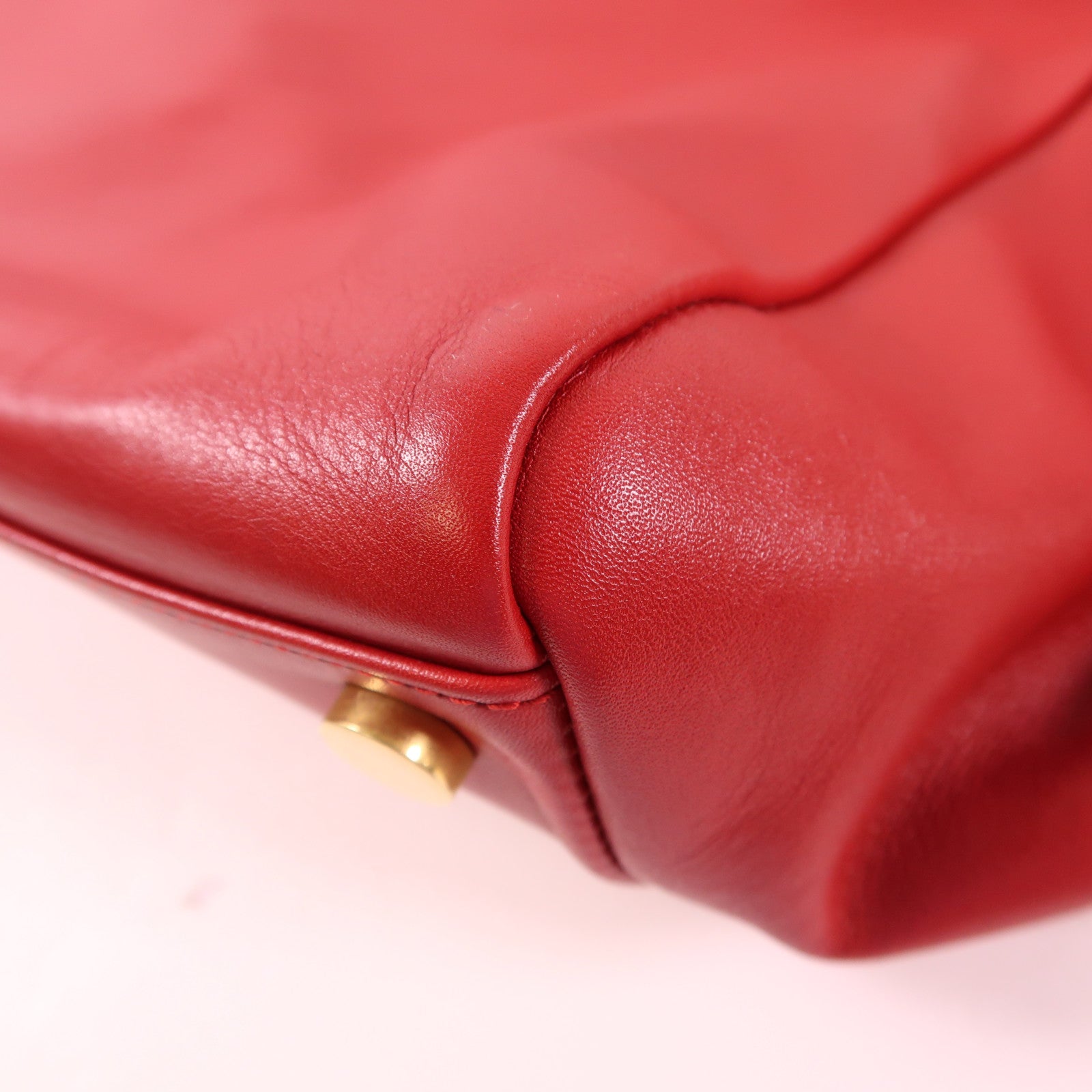 SAINT LAURENT 牛皮皮革Tote Bag金扣手挽袋