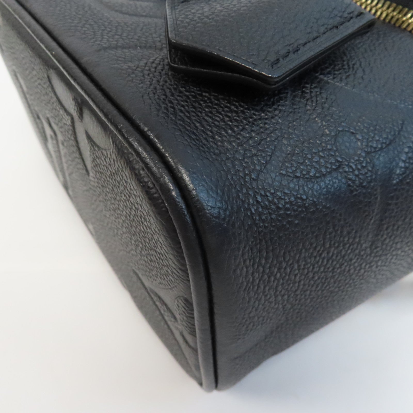 LOUIS VUITTON Monogram Empreinte Vanity PM金扣鏈帶手挽肩背兩用袋黑色