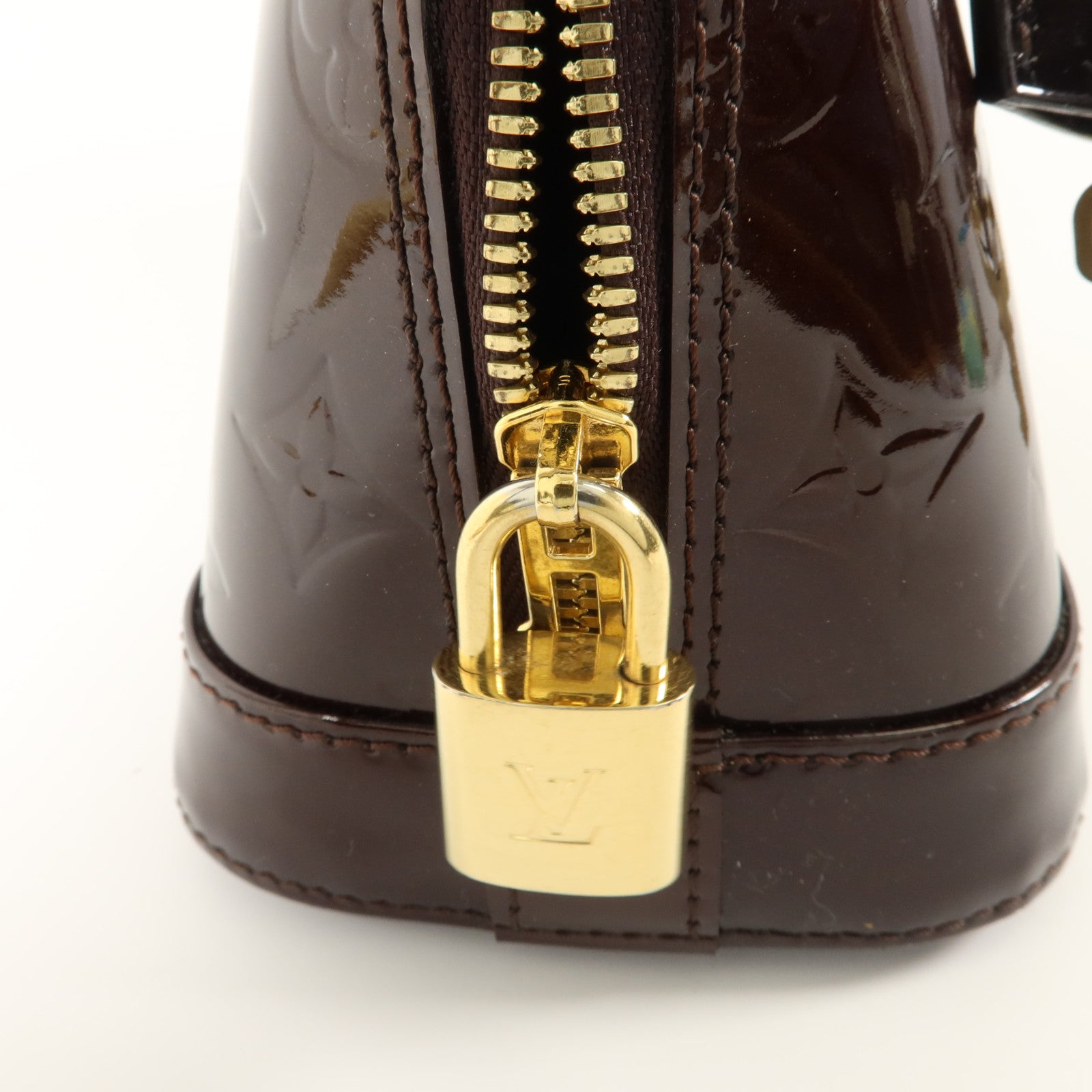 LOUIS VUITTON Vernis Alma BB金扣手挽肩背兩用袋