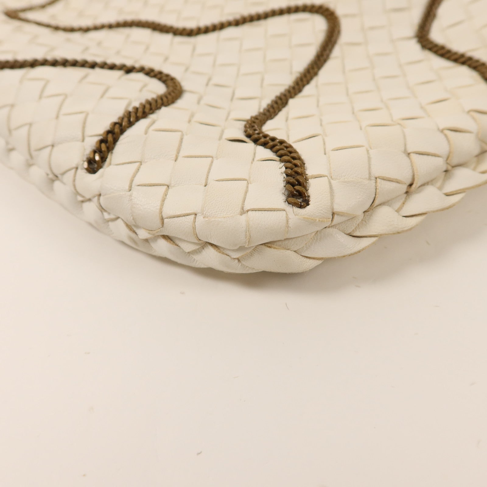 BOTTEGA VENETA 羊皮皮革Hobo Bag金扣肩背袋