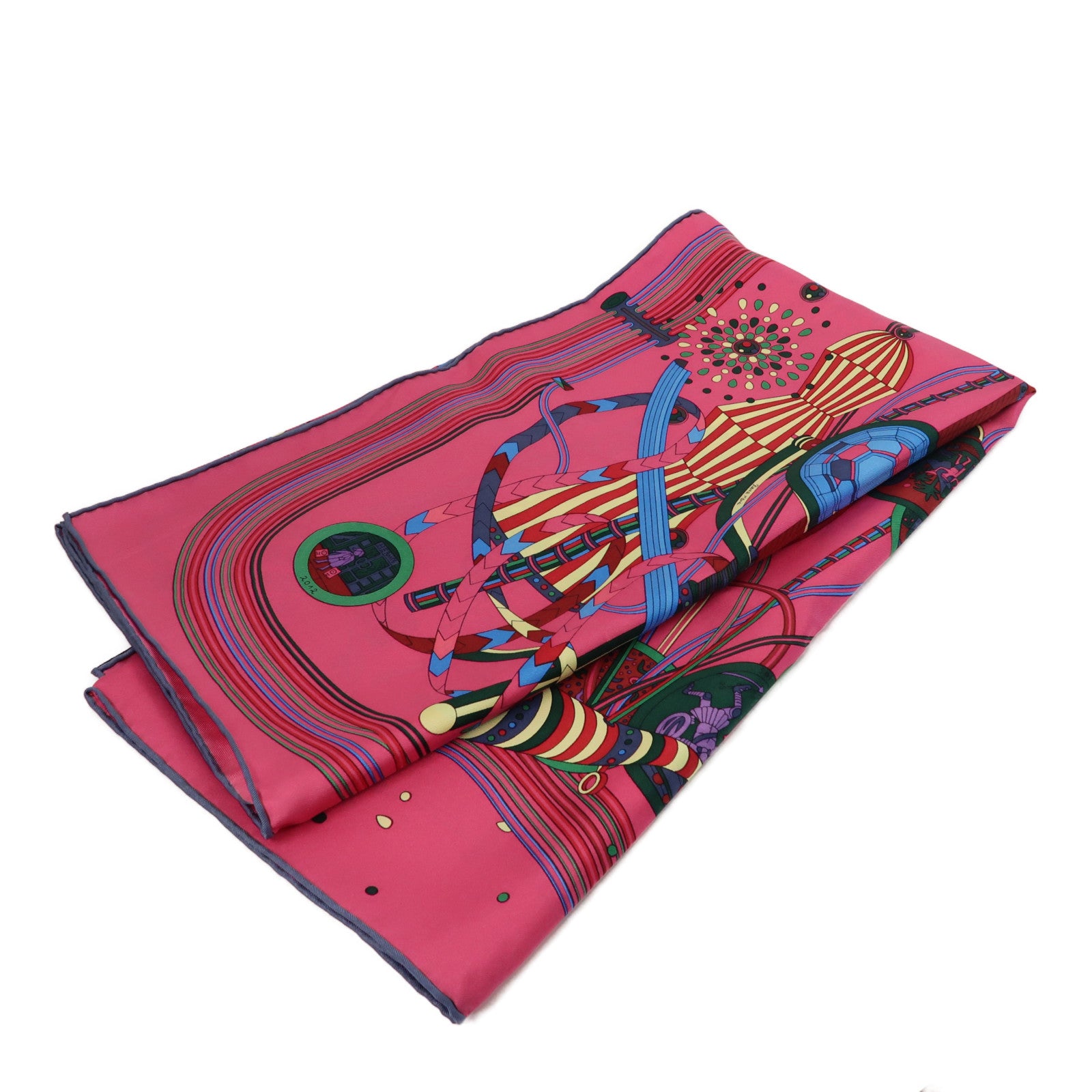 HERMES 【激減優惠】絲質90x90 Scarf絲巾桃紅色