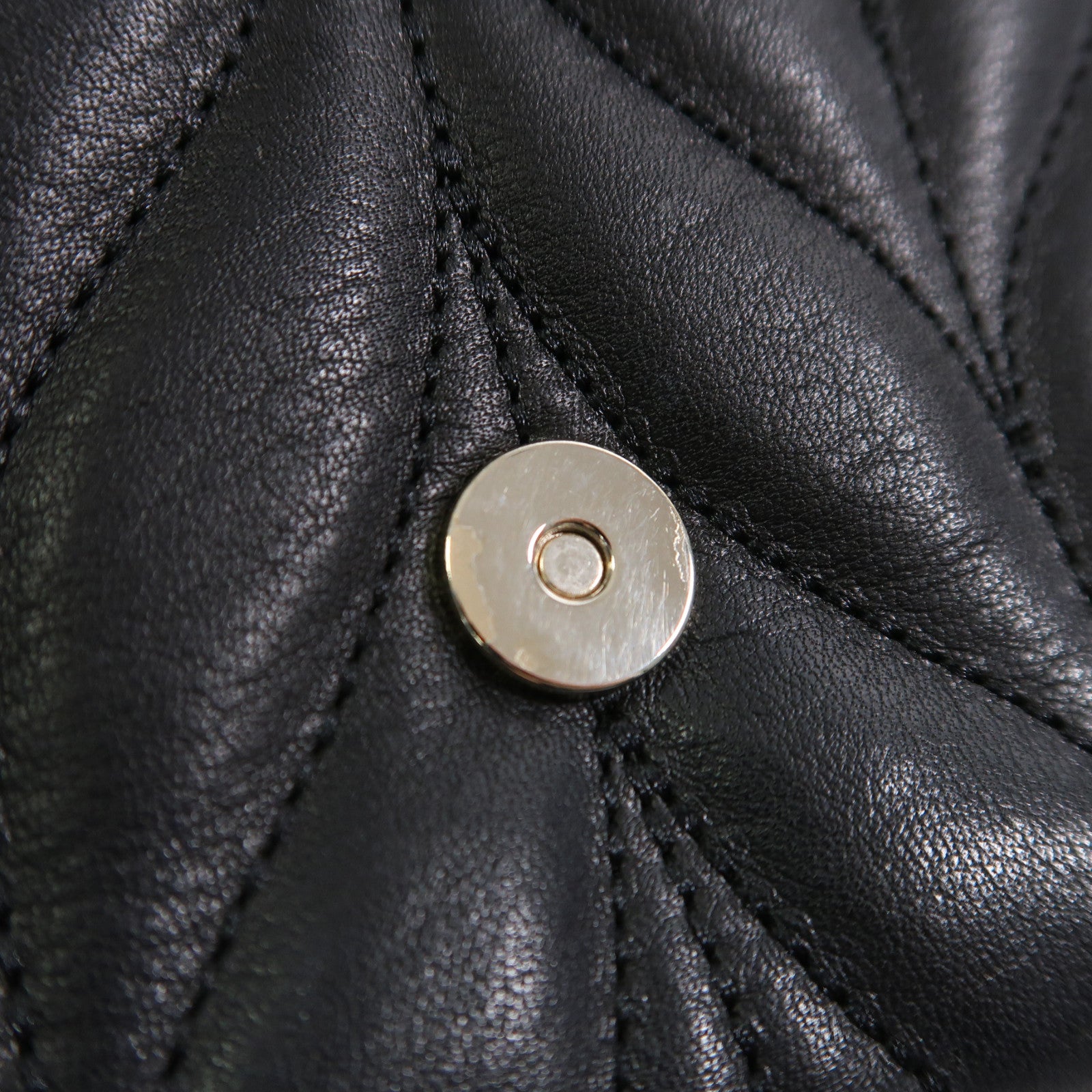 Kate Spade 牛皮皮革Briar Lane Quilted Mini Emelyn金扣鏈帶肩背袋黑色