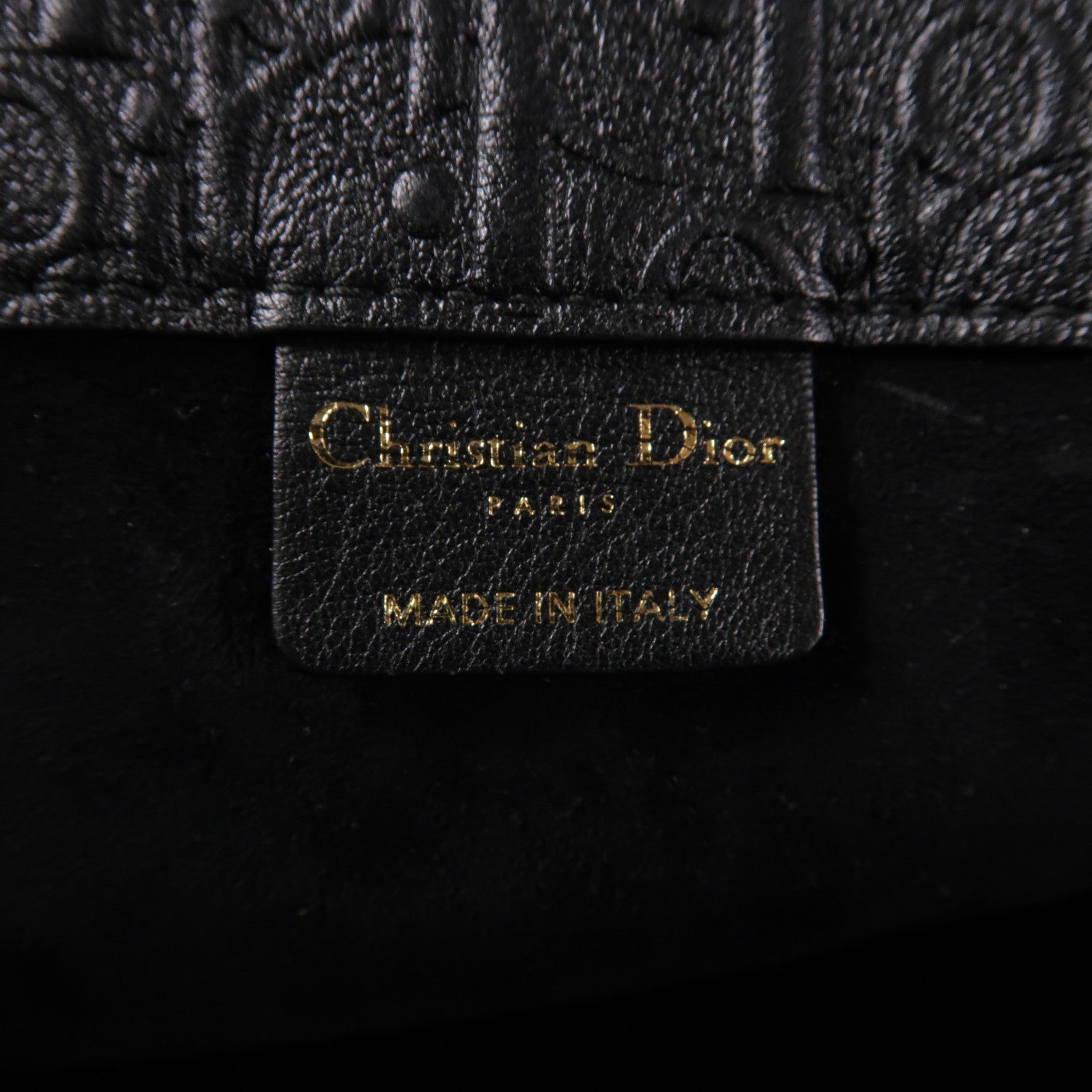 Dior 皮革Book Tote手挽袋黑色