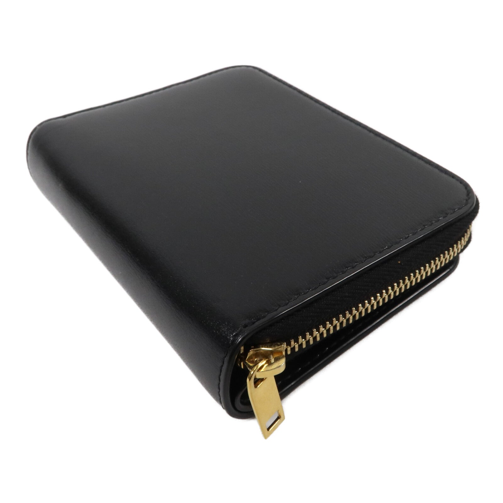 SAINT LAURENT 牛皮皮革Tiny Cassandre Zip Wallet錢包