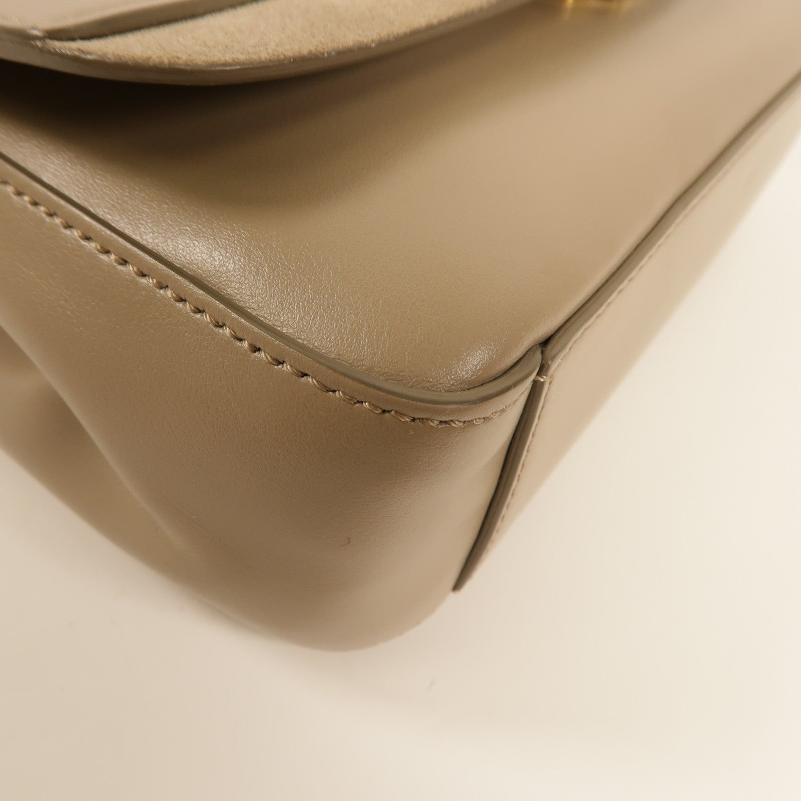 Chloe 牛皮皮革C Bag金扣手挽肩背兩用袋