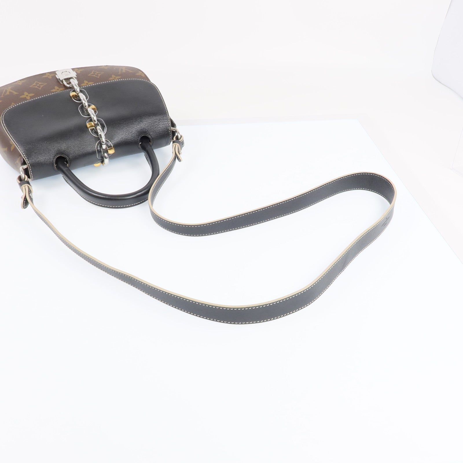LOUIS VUITTON Monogram Chain It 銀扣手挽肩背兩用袋