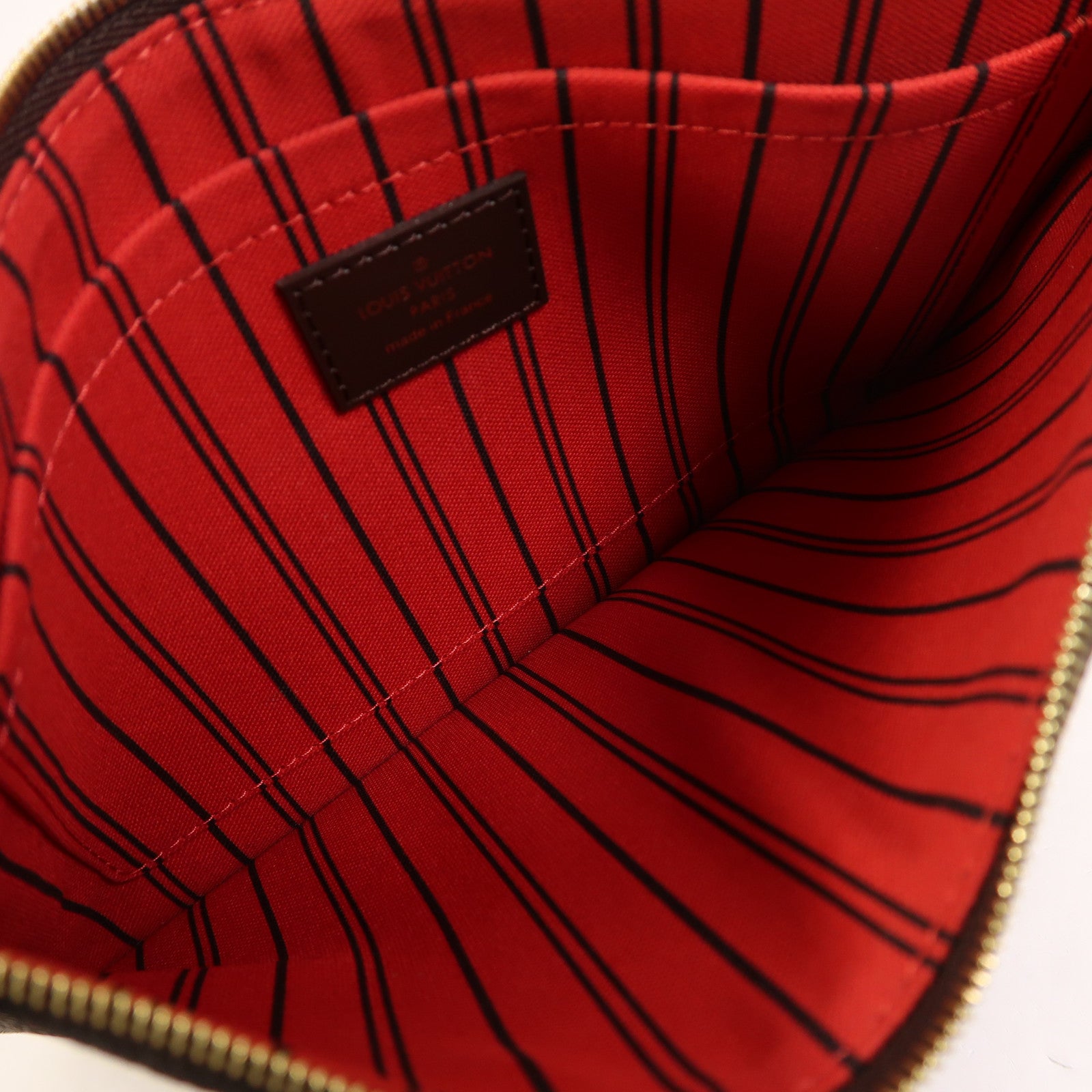 LOUIS VUITTON 【激減優惠】Damier Neverfull MM金扣手挽袋/肩背袋棕色