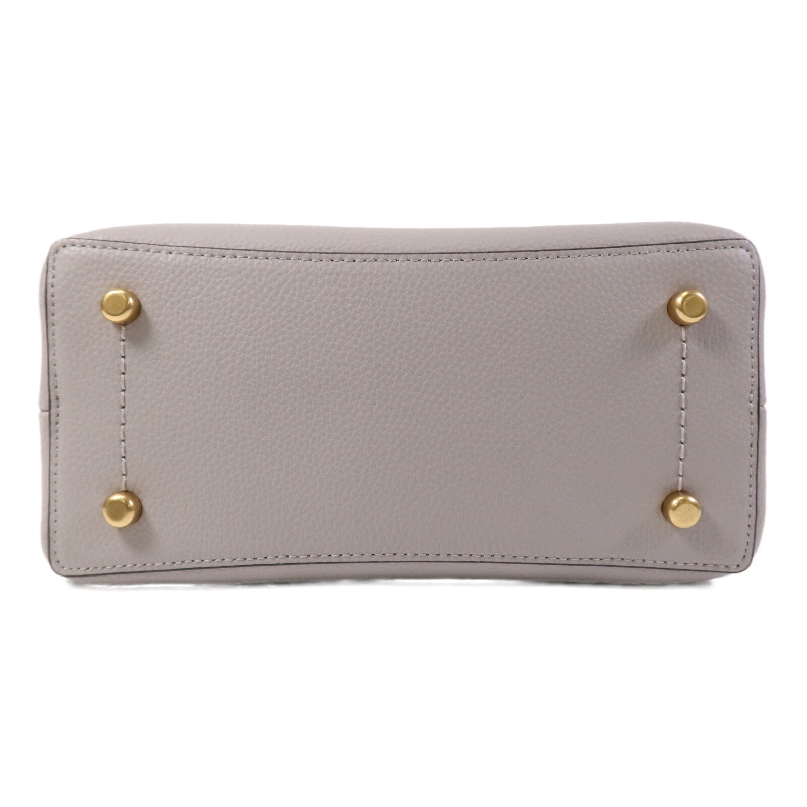 COACH 牛皮皮革Shoulder Bag金扣手挽袋