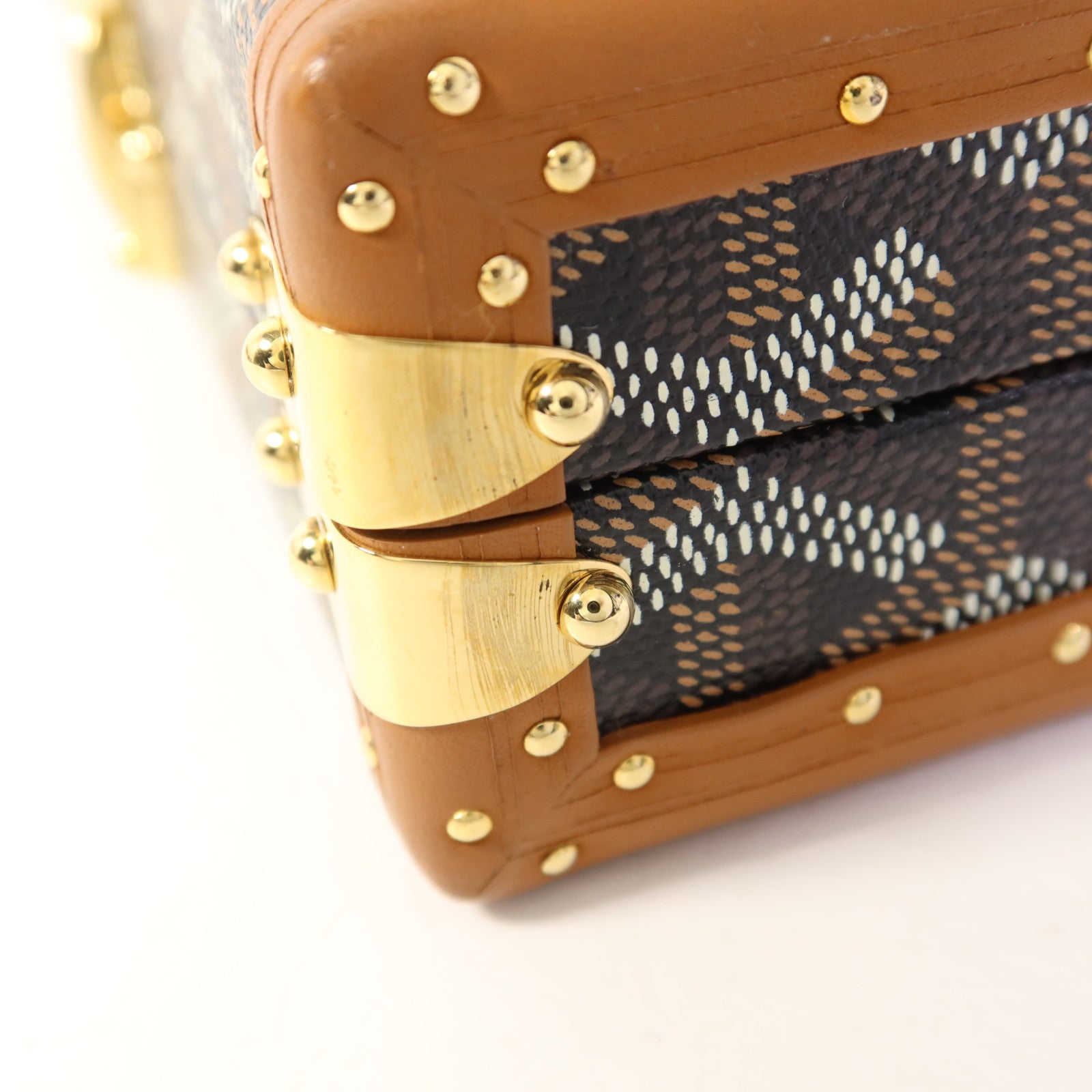 GOYARD 塗層帆布Minaudiere Trunk金扣肩背袋