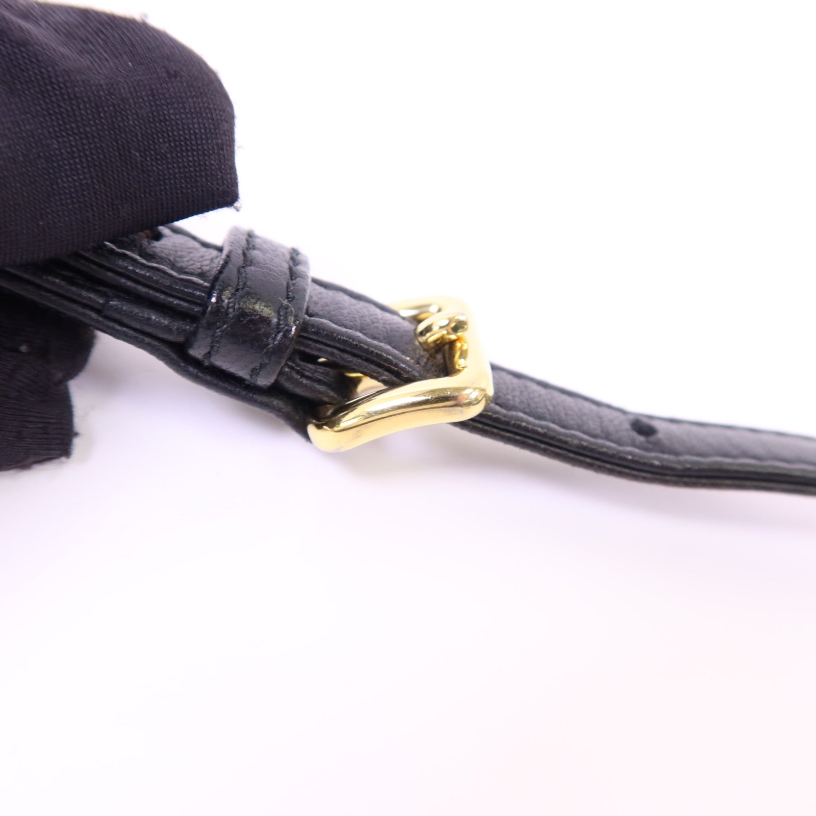 PRADA 尼龍Chain Shoulder Bag金扣鏈帶肩背袋