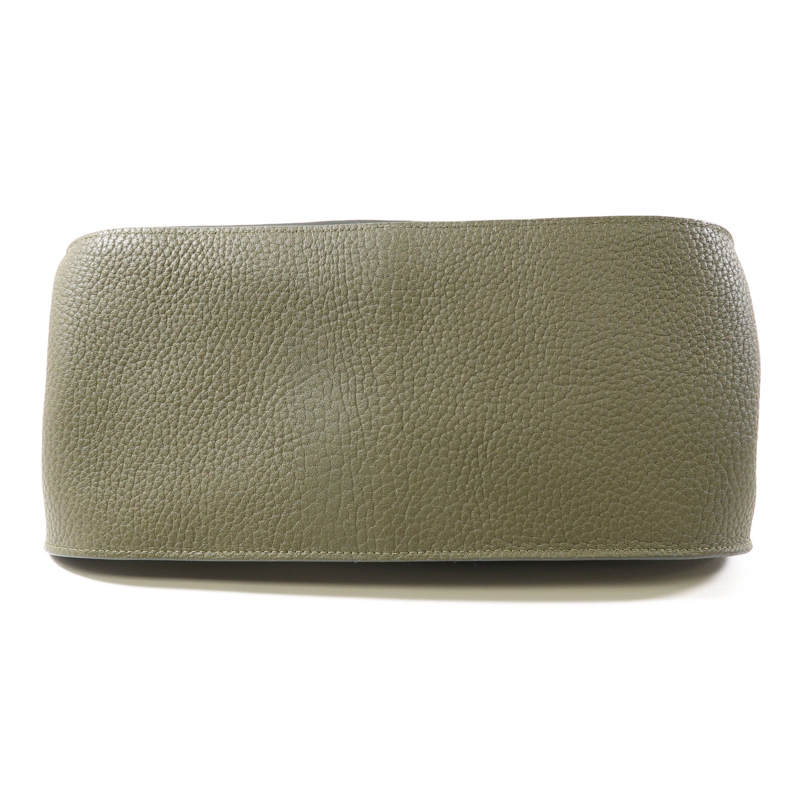 HERMES Clemence皮革Jypsiere 31銀扣肩背袋Vert Veronese綠色