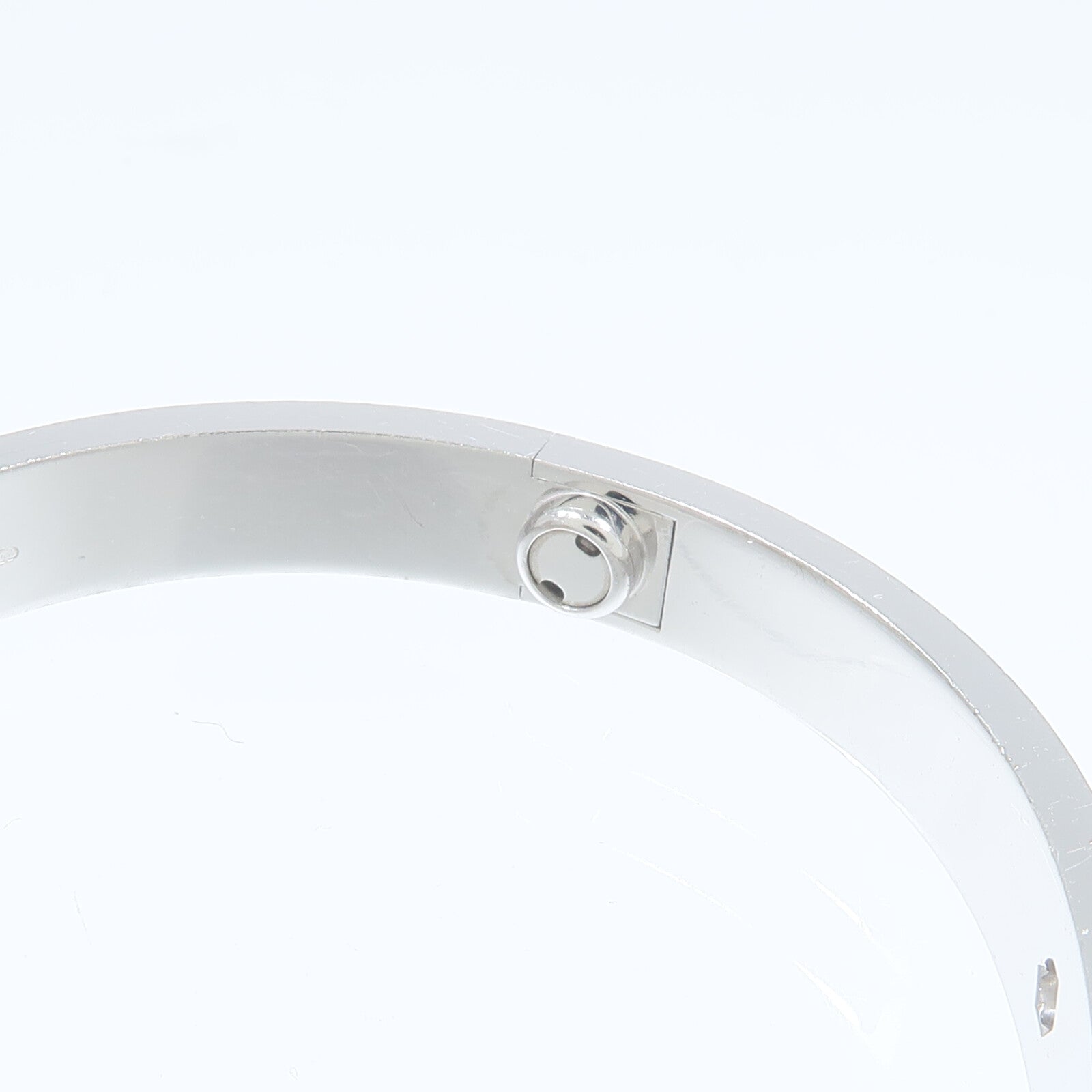CARTIER 18K白金Love Bangle 4P Diamond鑽石手鐲