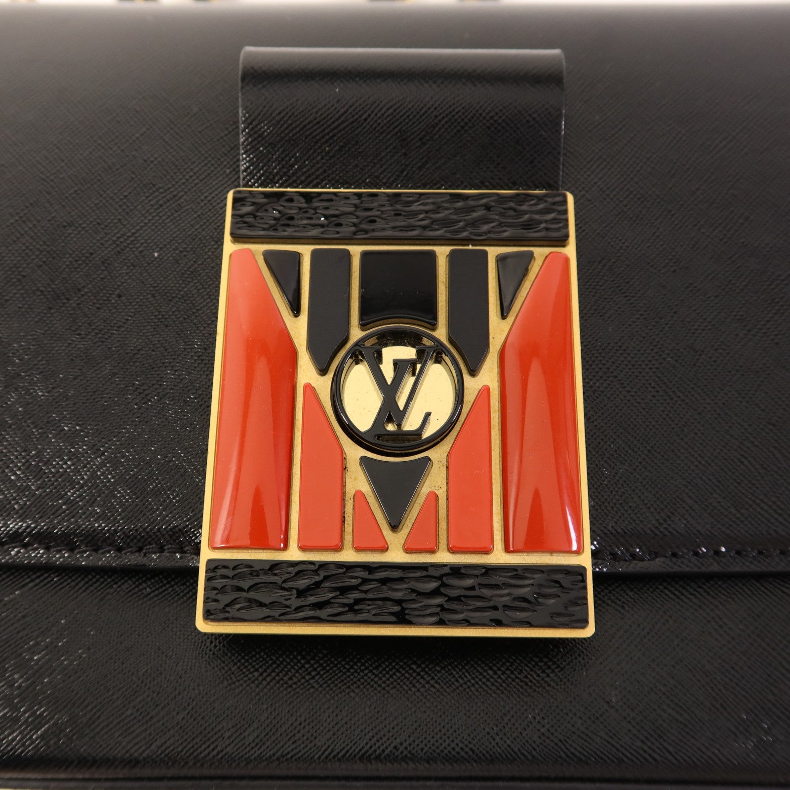 LOUIS VUITTON 牛皮皮革Pochette Thelma金扣肩背袋