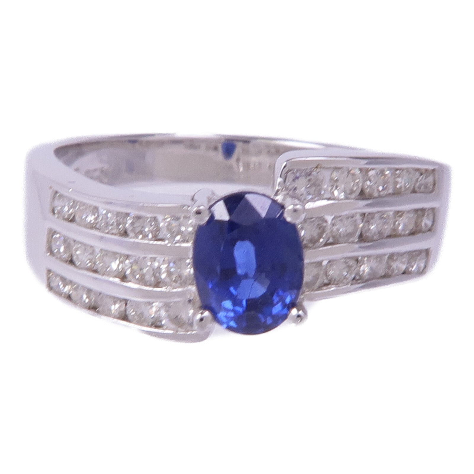 JEWELRY 18K白金Crystal Ring水晶戒指US#6.75